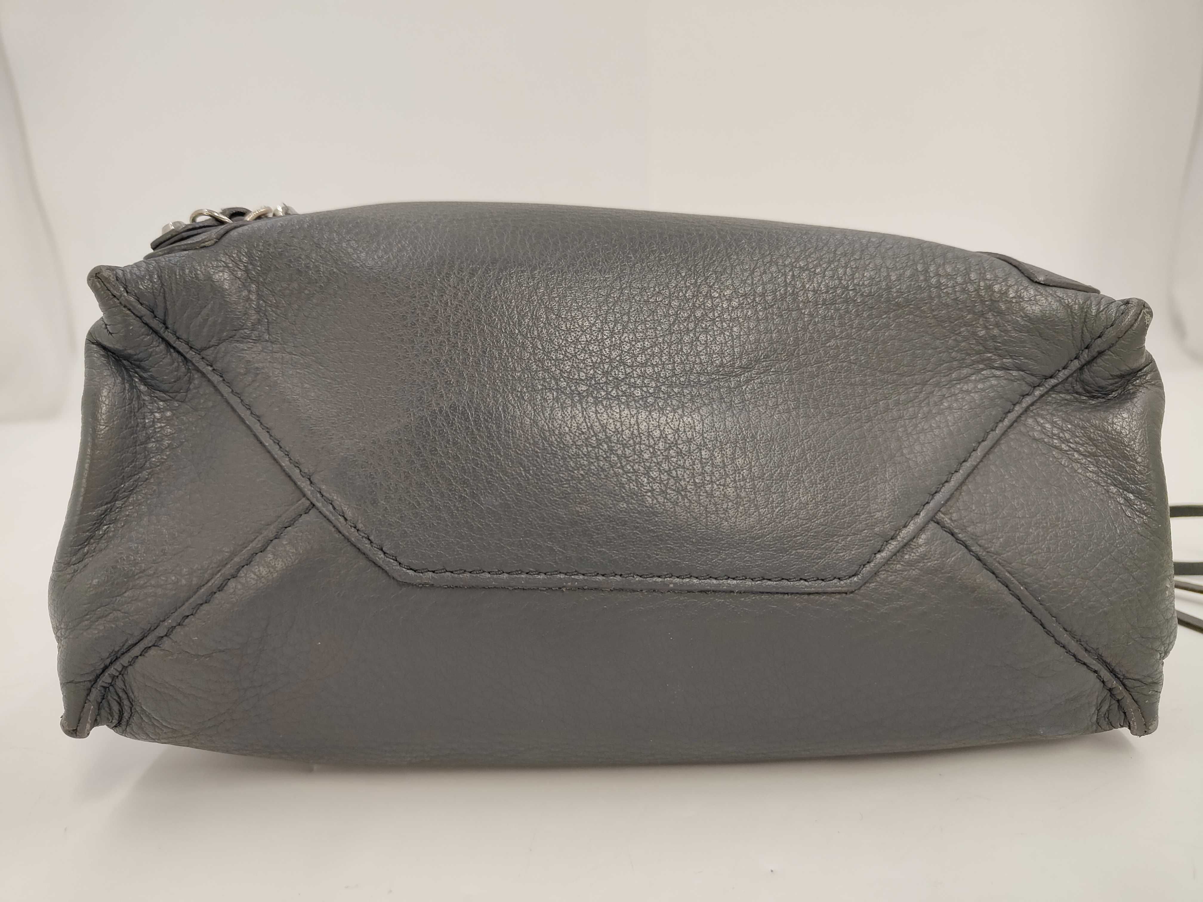 2-way Leather Gray Handbag Mini Paper Handbag — view 6