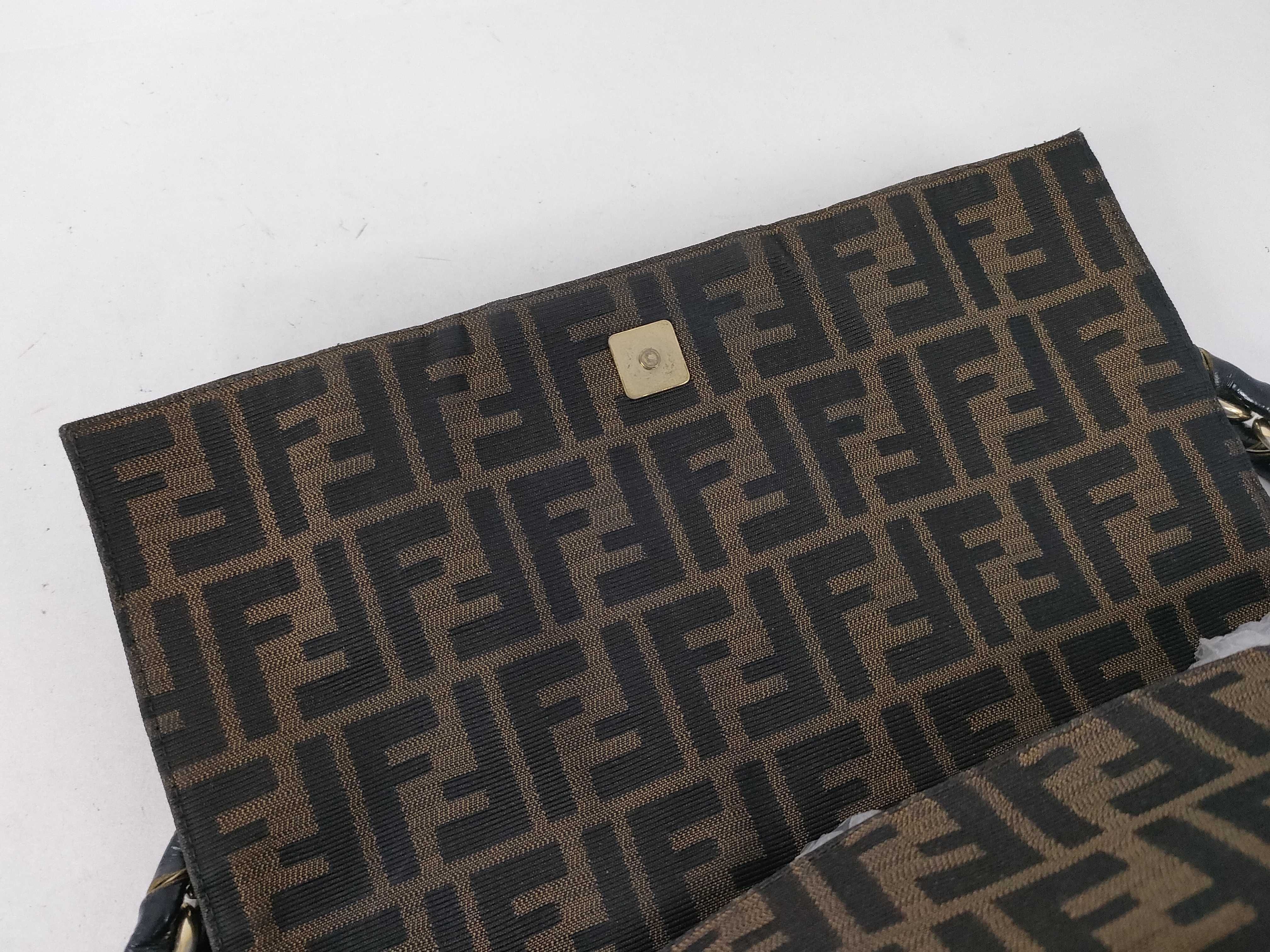 Zucca pattern Fendi shoulder bag — view 8