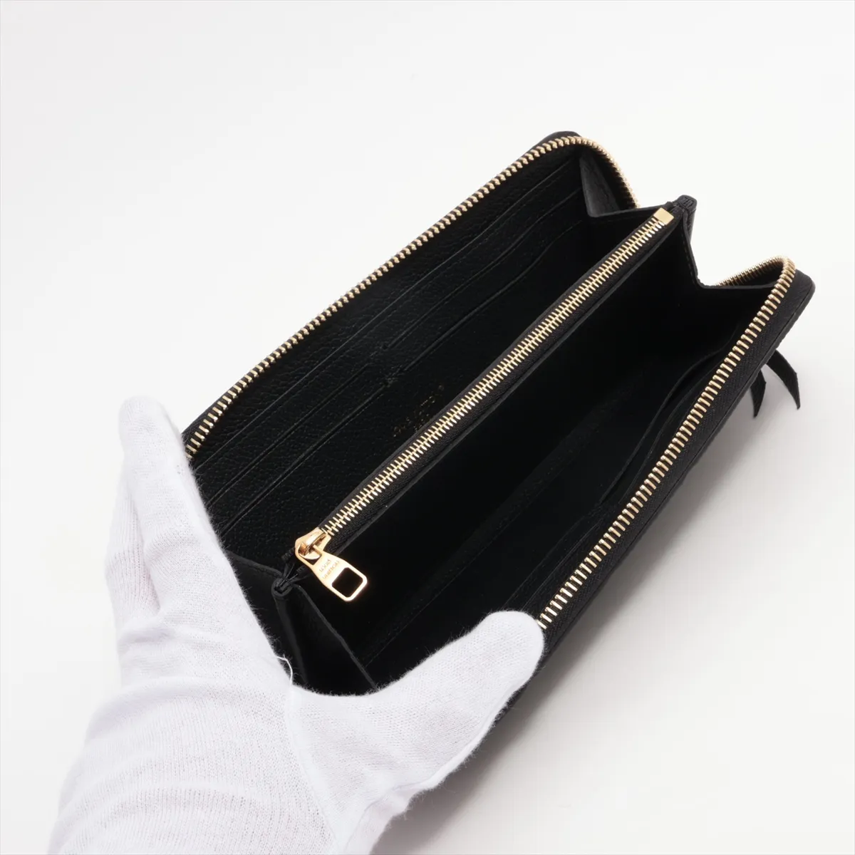 Empreinte Portefeuille Clemence M60171 Noir Round Zip Wallet RFID Reactive — view 3