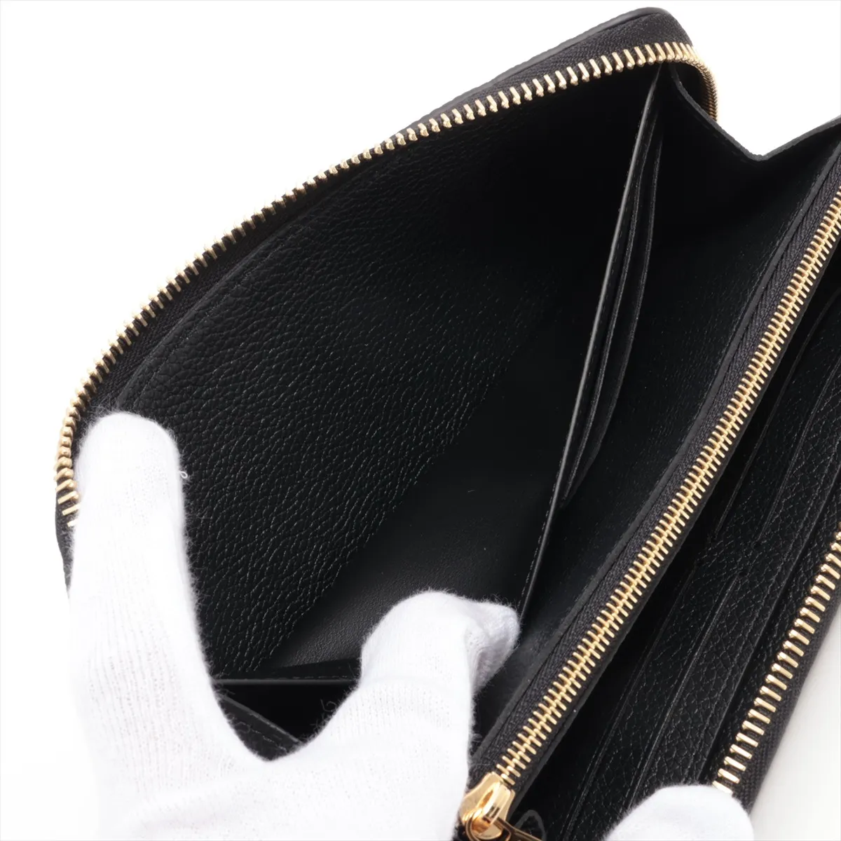 Empreinte Portefeuille Clemence M60171 Noir Round Zip Wallet RFID Reactive — view 4