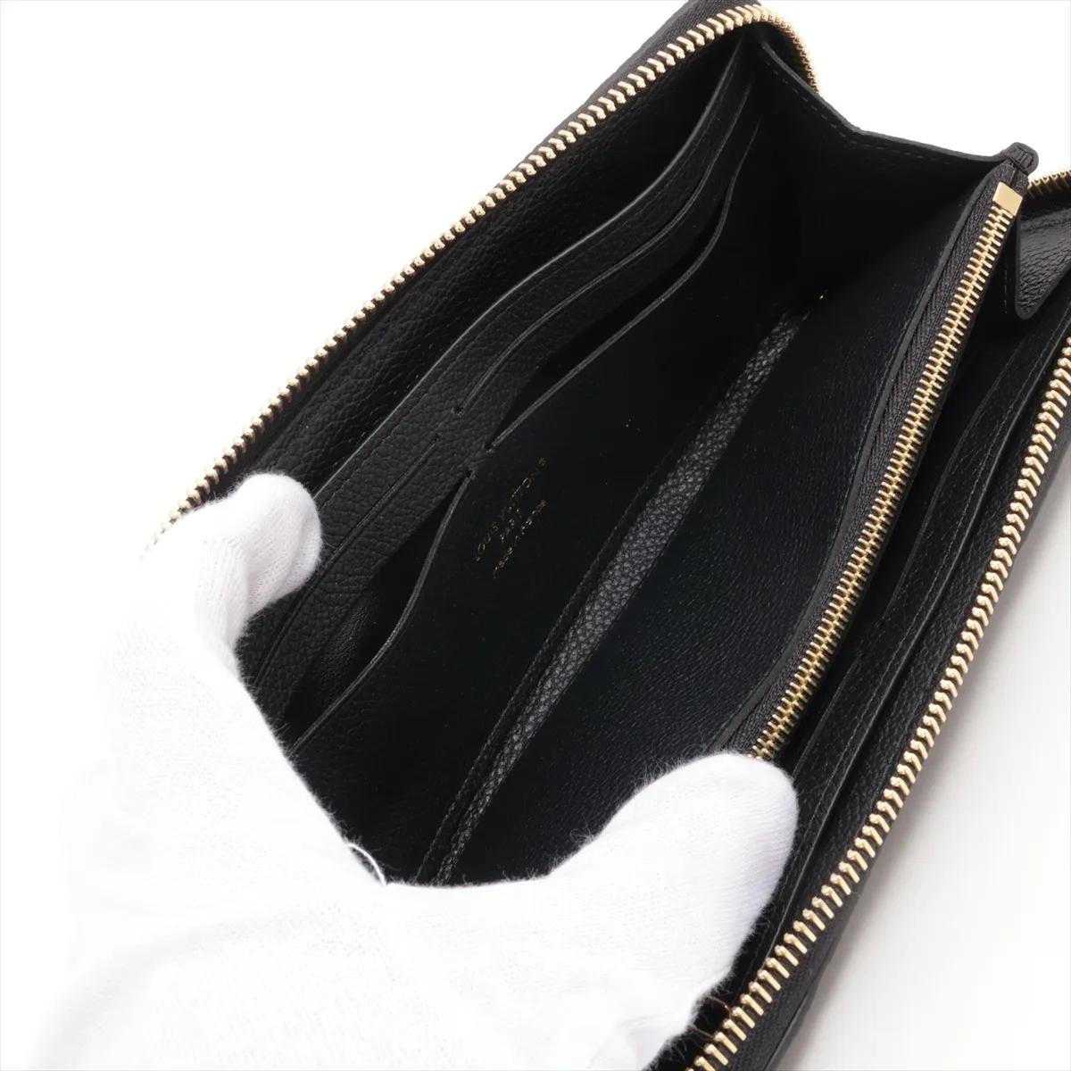 Empreinte Portefeuille Clemence M60171 Noir Round Zip Wallet RFID Reactive — view 5
