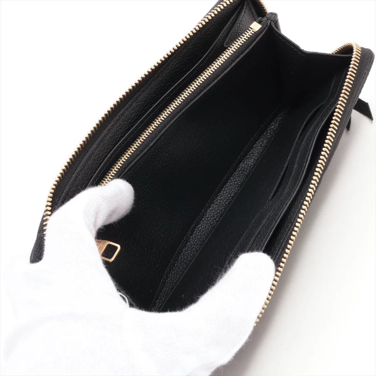 Empreinte Portefeuille Clemence M60171 Noir Round Zip Wallet RFID Reactive — view 6