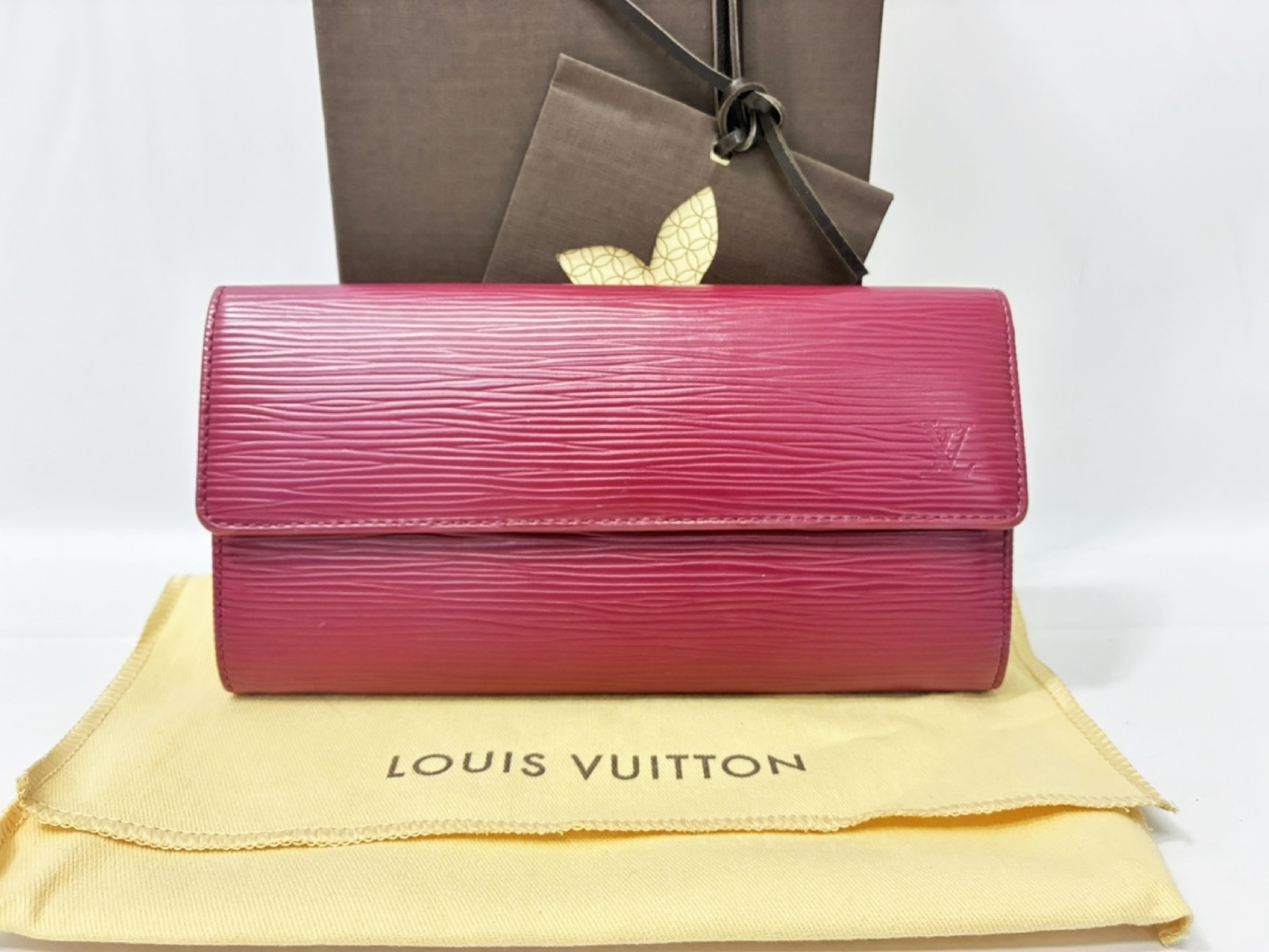Portefeuille Sarah M60317 Epi/Fuchsia Wallet
