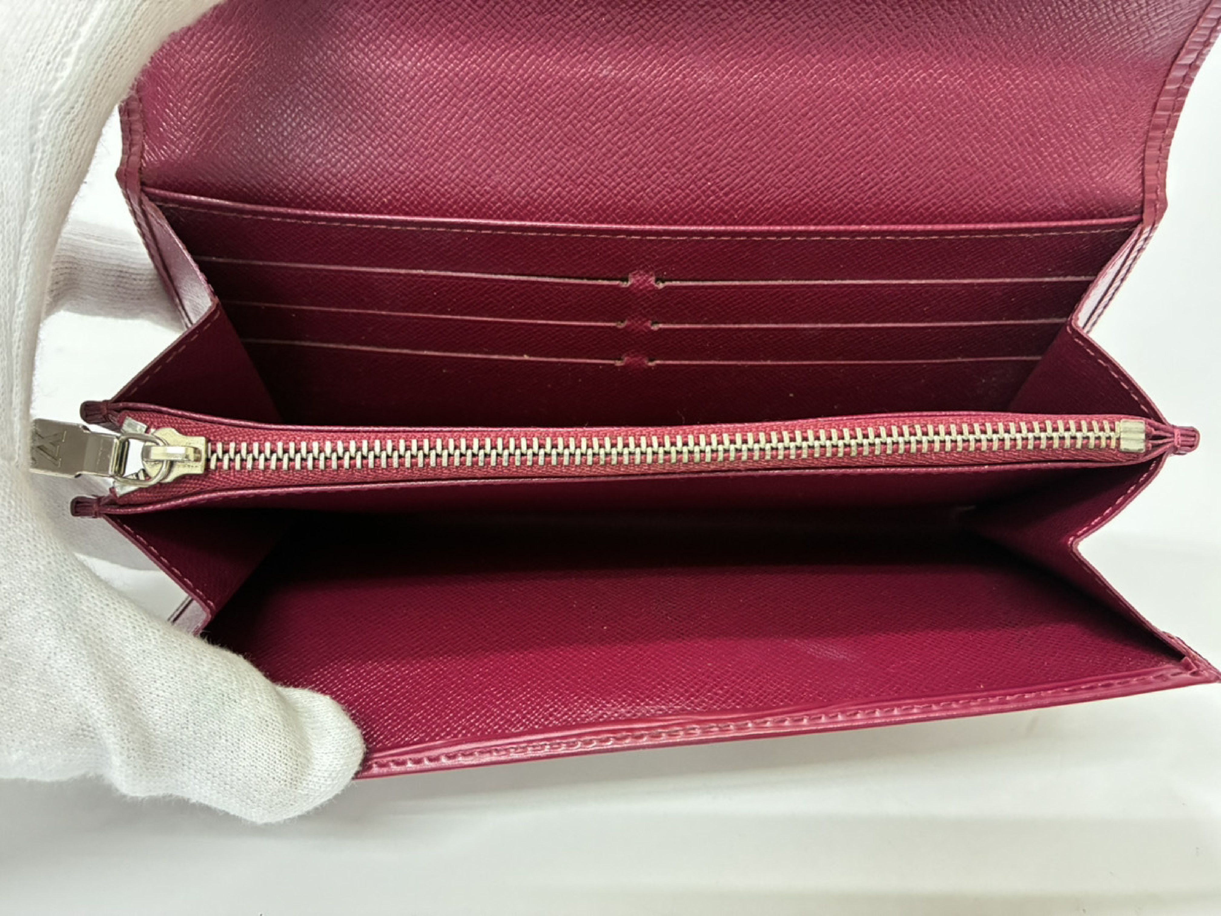 Portefeuille Sarah M60317 Epi/Fuchsia Wallet — view 8