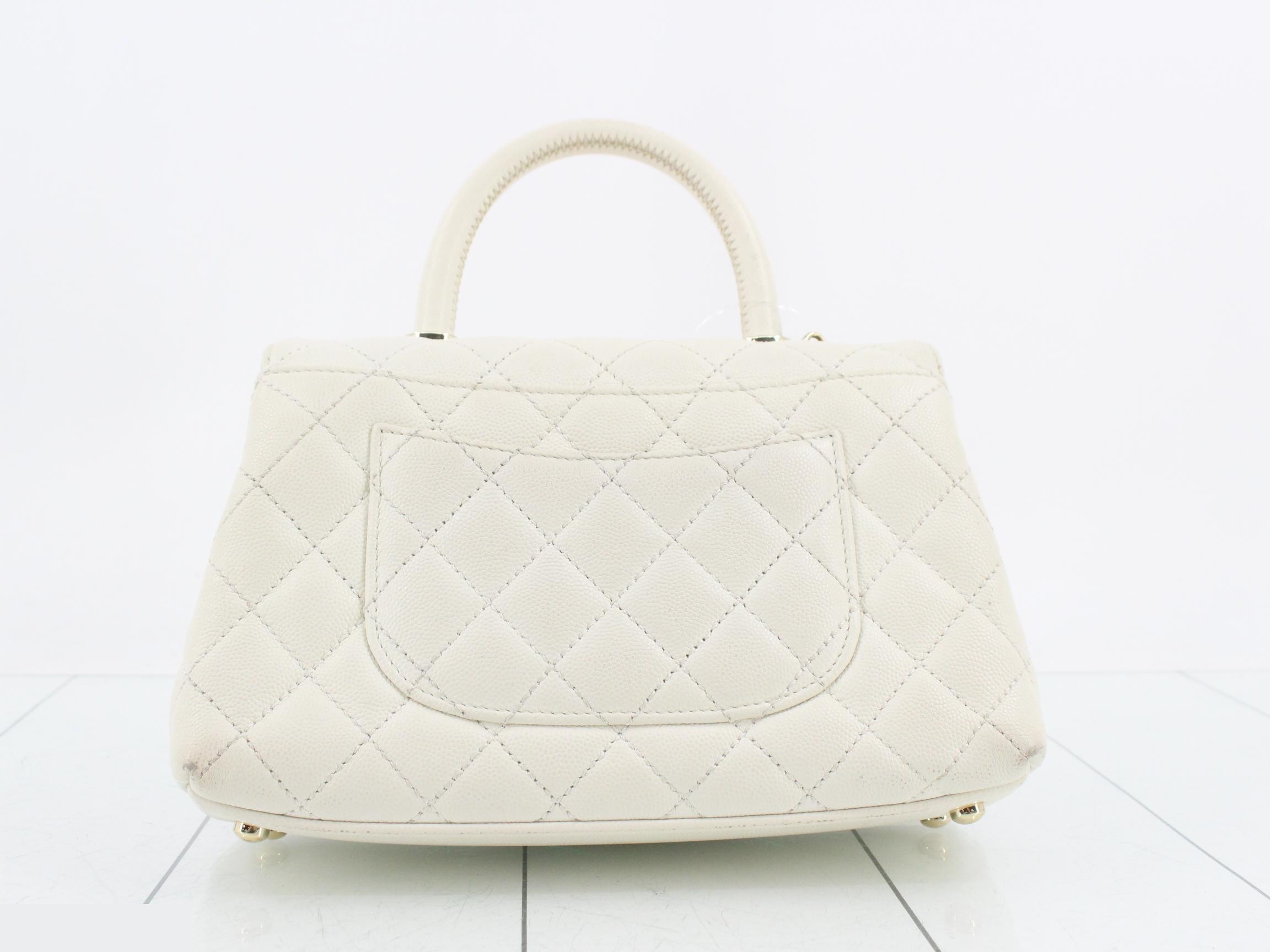 Caviar Coco Handle 2-Way Handbag with IC Plate — view 2