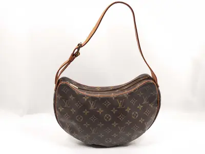 Monogram Louis Vuitton Brown Monogram M51512 Croissant MM Shoulder Bag