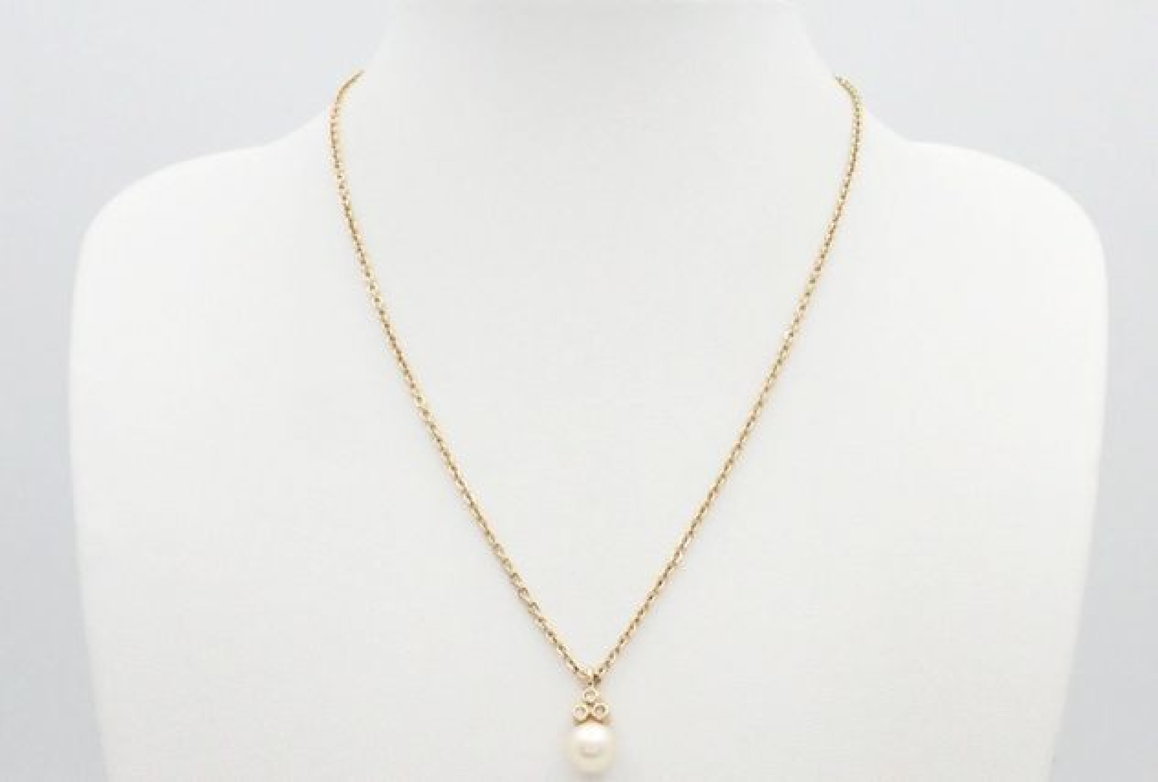 Pearl Vintage Chain Necklace (approx. 46cm) — view 3