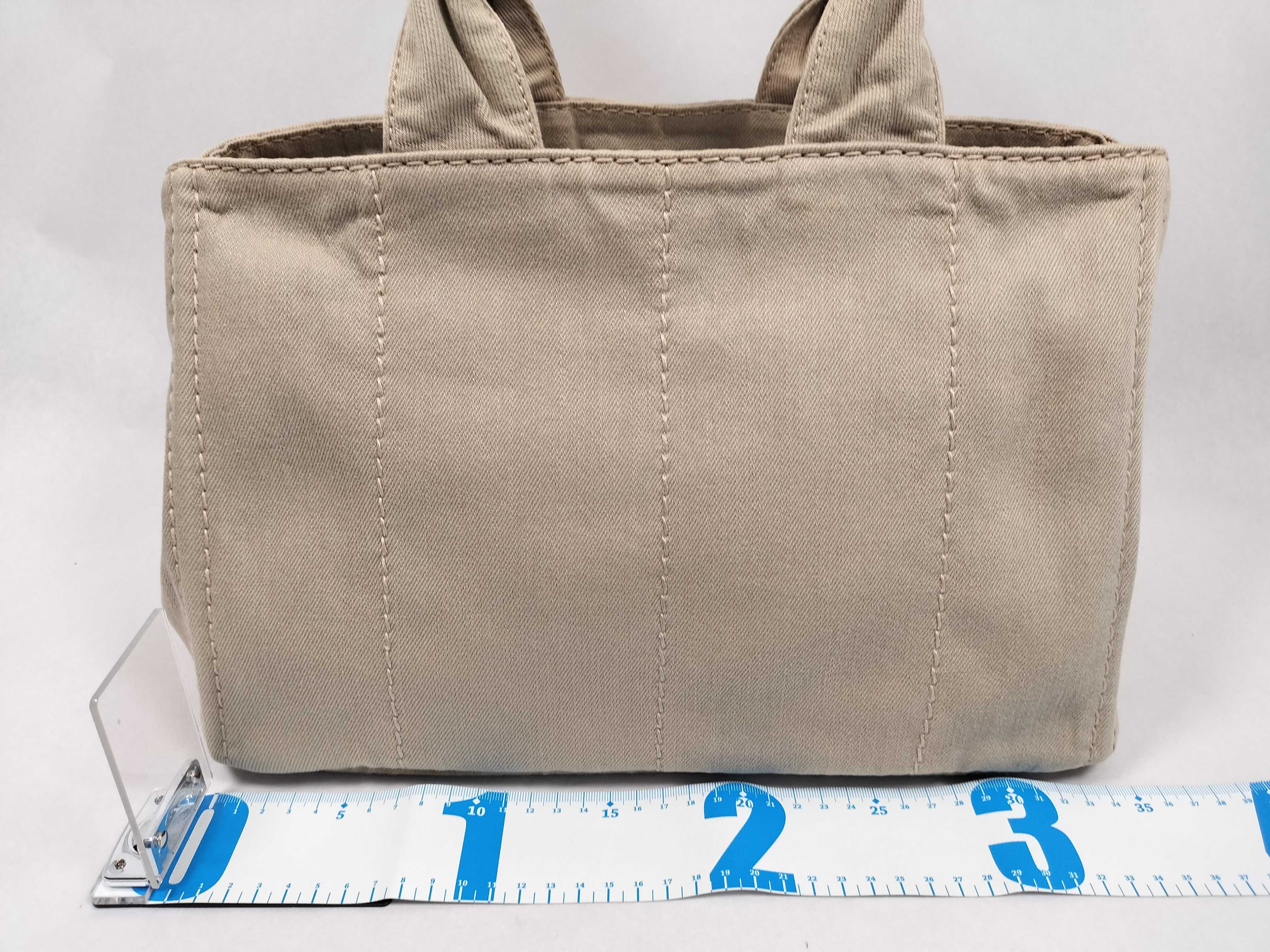Canapa Denim Handbag / Canvas / Beige / Gold Hardware Handbag — view 2