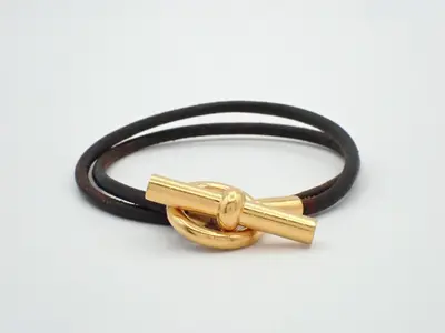 Glenan Leather Bracelet Choker, Wrist Circumference Approx. 20.5cm