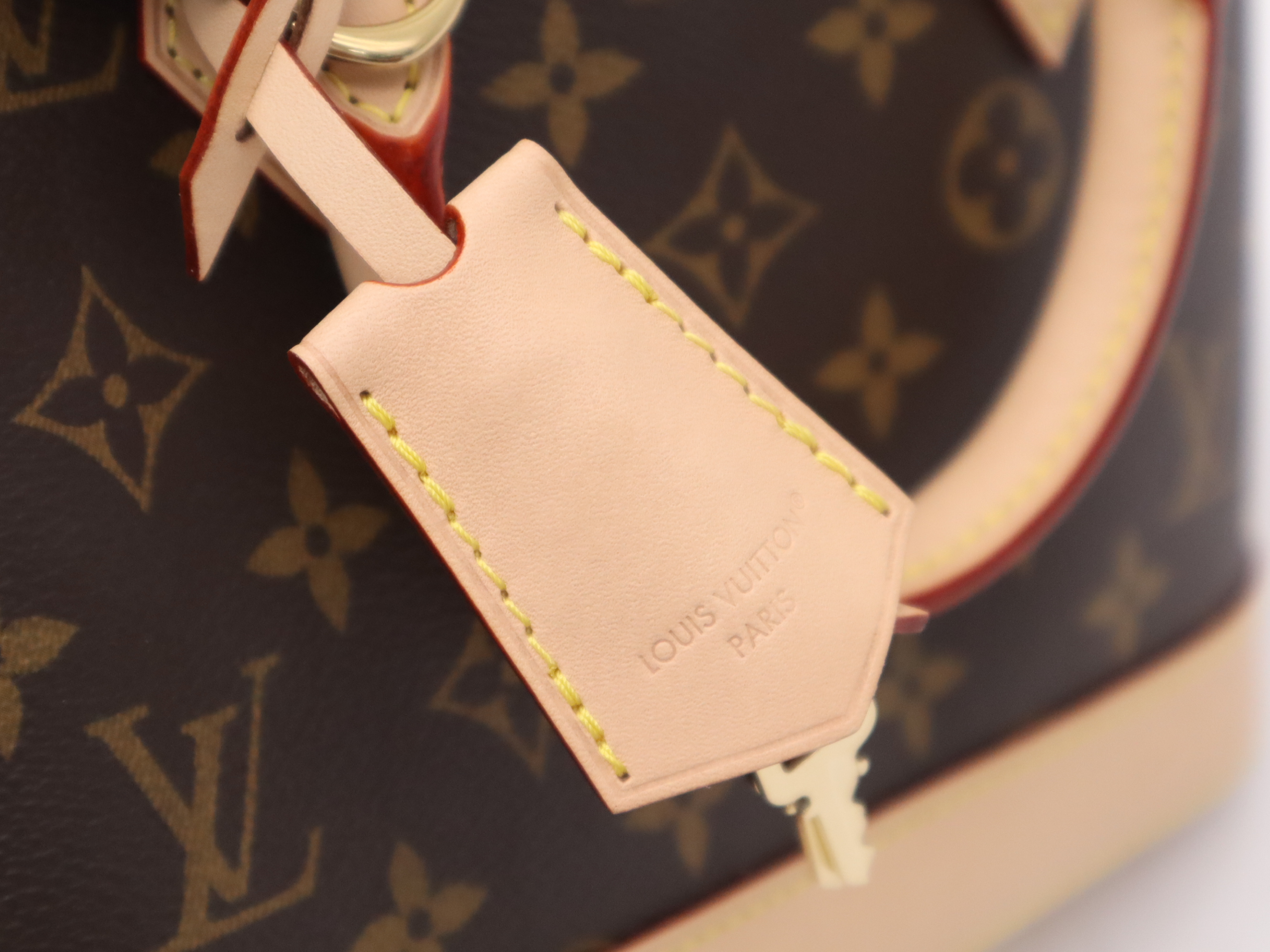 M53152 Monogram Alma BB Handbag with Shoulder Strap, Padlock, 2 Keys, Clochette, Dust Bag, Small Dust Bag, and Box. RFID ID tested. — view 13