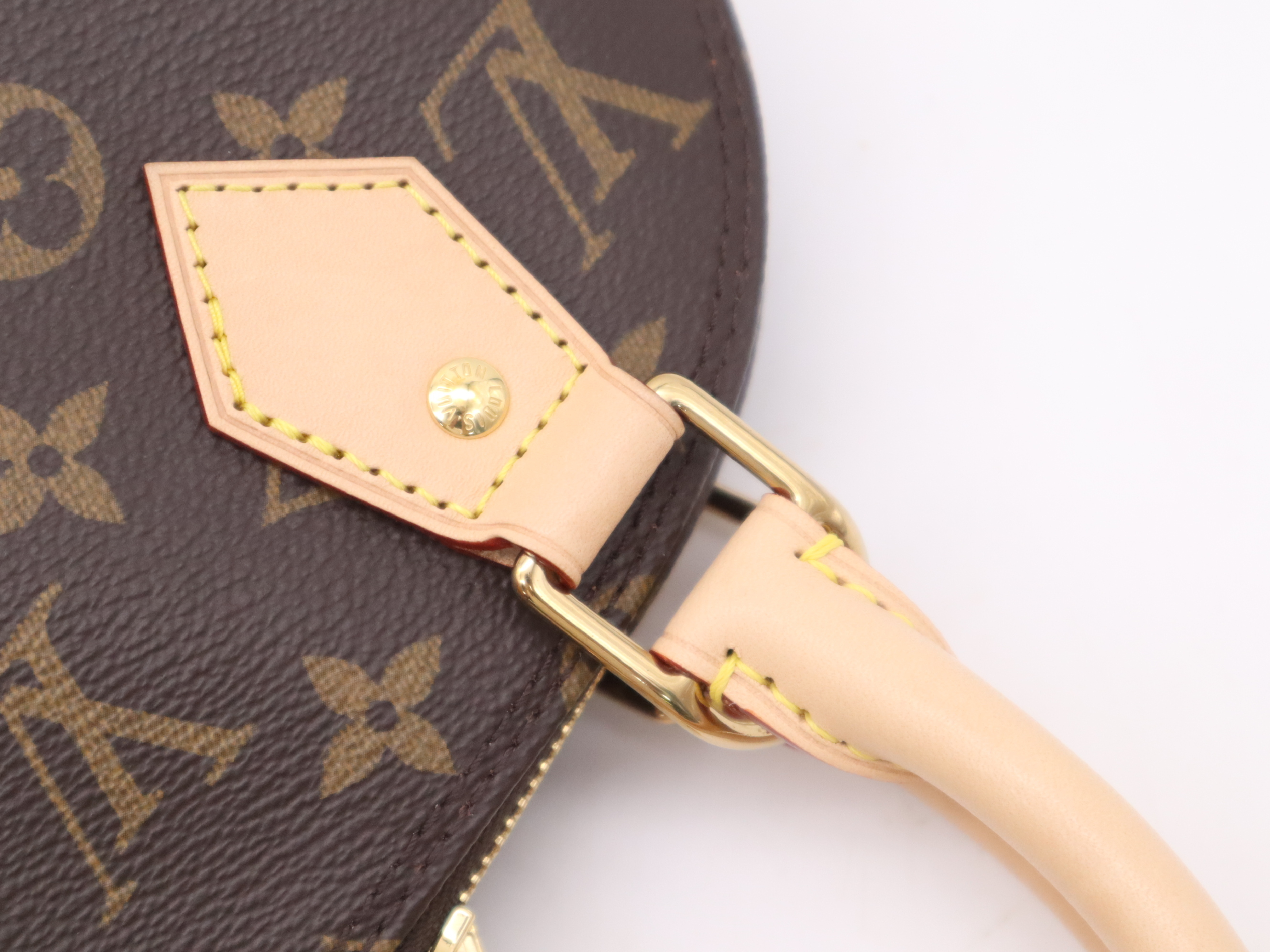 M53152 Monogram Alma BB Handbag with Shoulder Strap, Padlock, 2 Keys, Clochette, Dust Bag, Small Dust Bag, and Box. RFID ID tested. — view 8