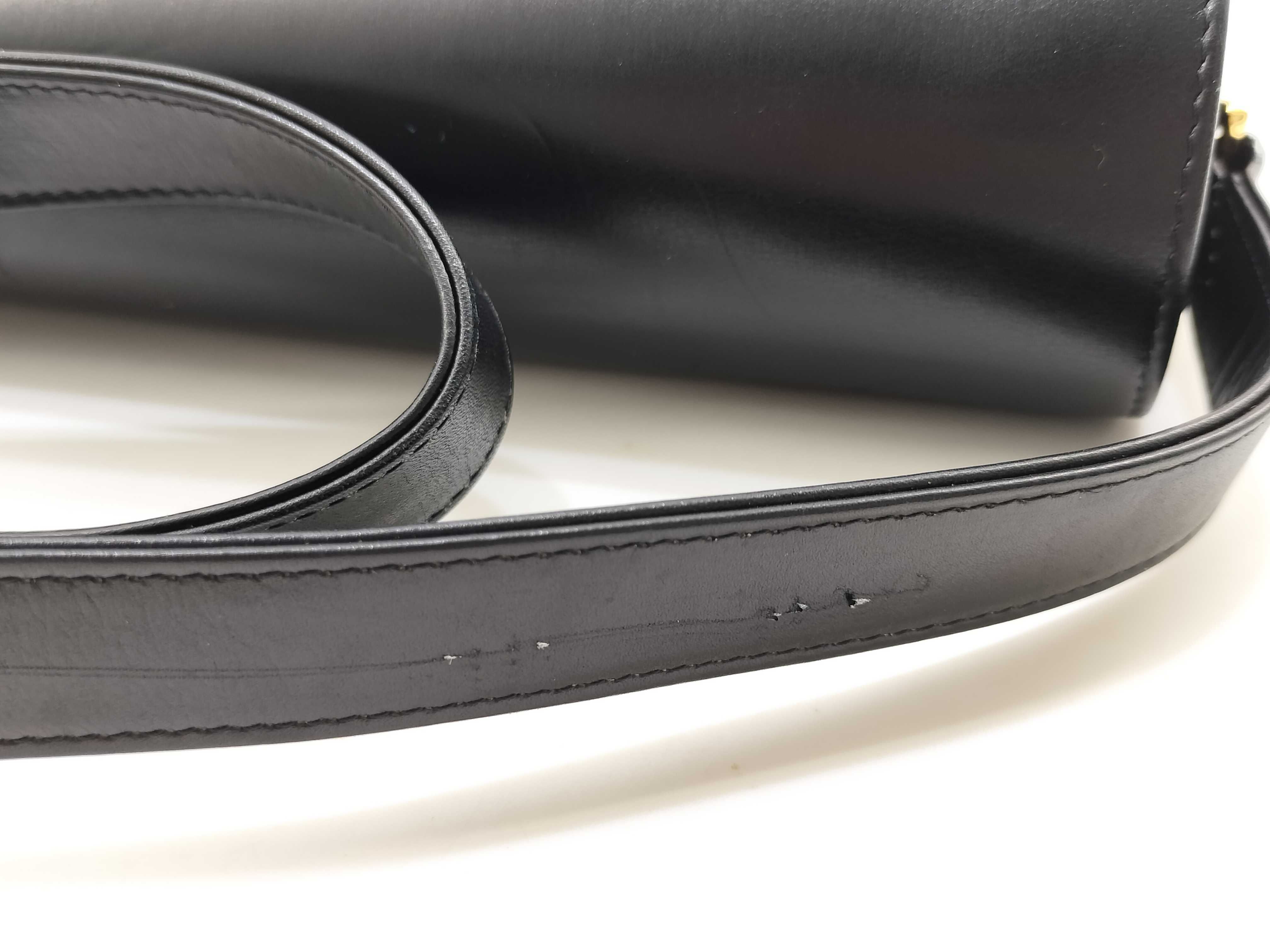 carriage shoulder leather black shoulder bag — view 9