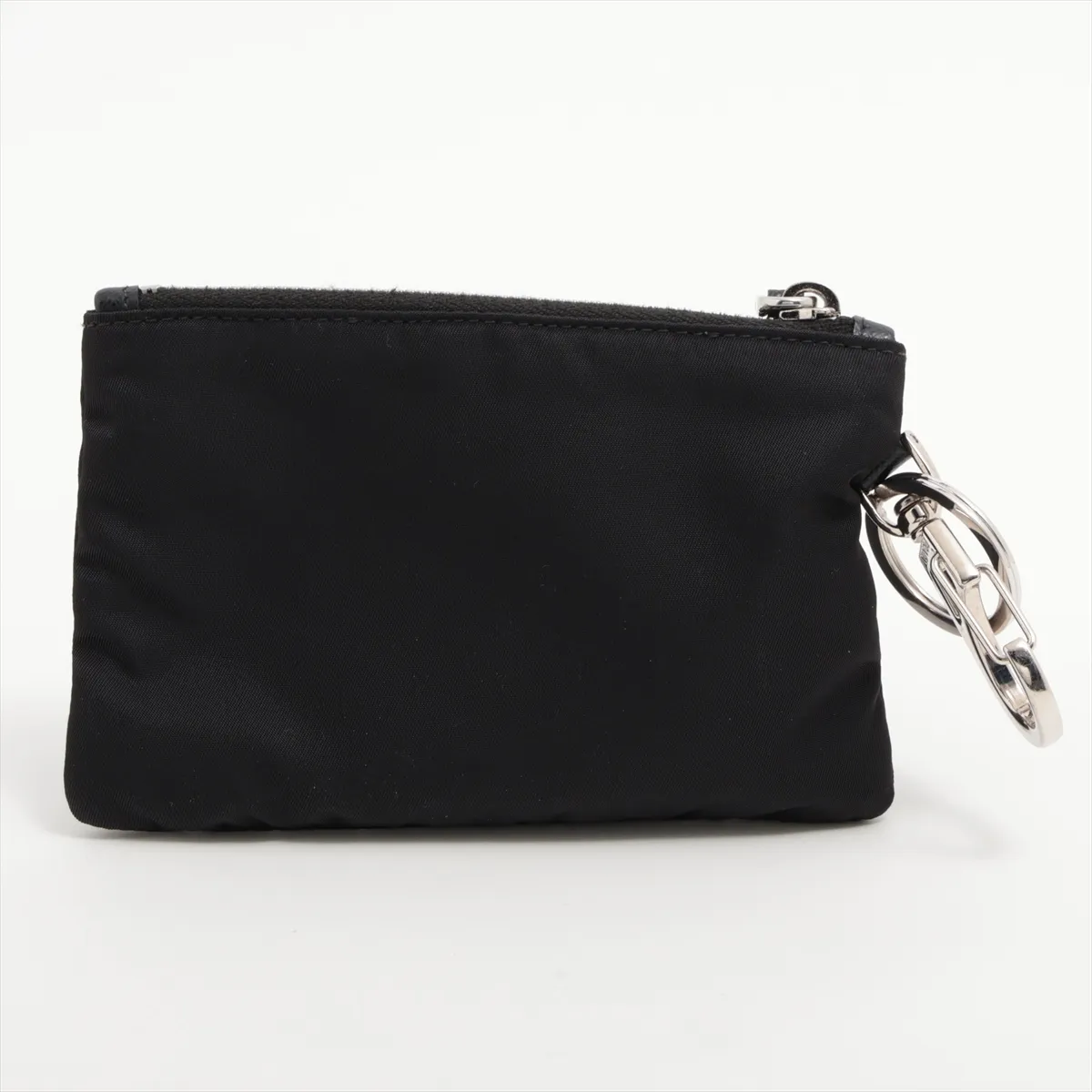 Tessuto Triangle Logo 2TT117 Nylon Coin Case Black — view 2