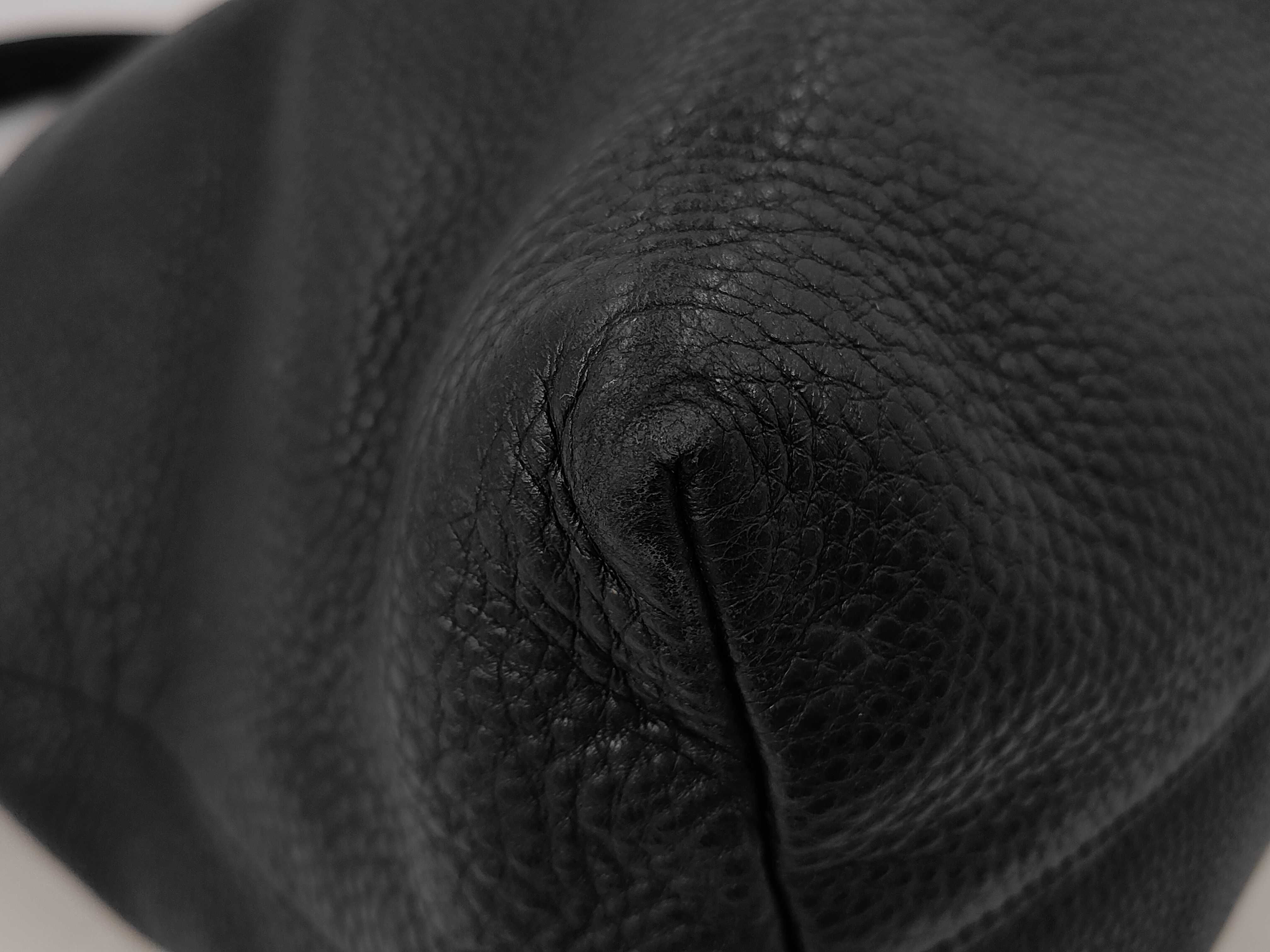 BAG LEATHER NO STRAP SHOULDER BLACK Tote Bag — view 3