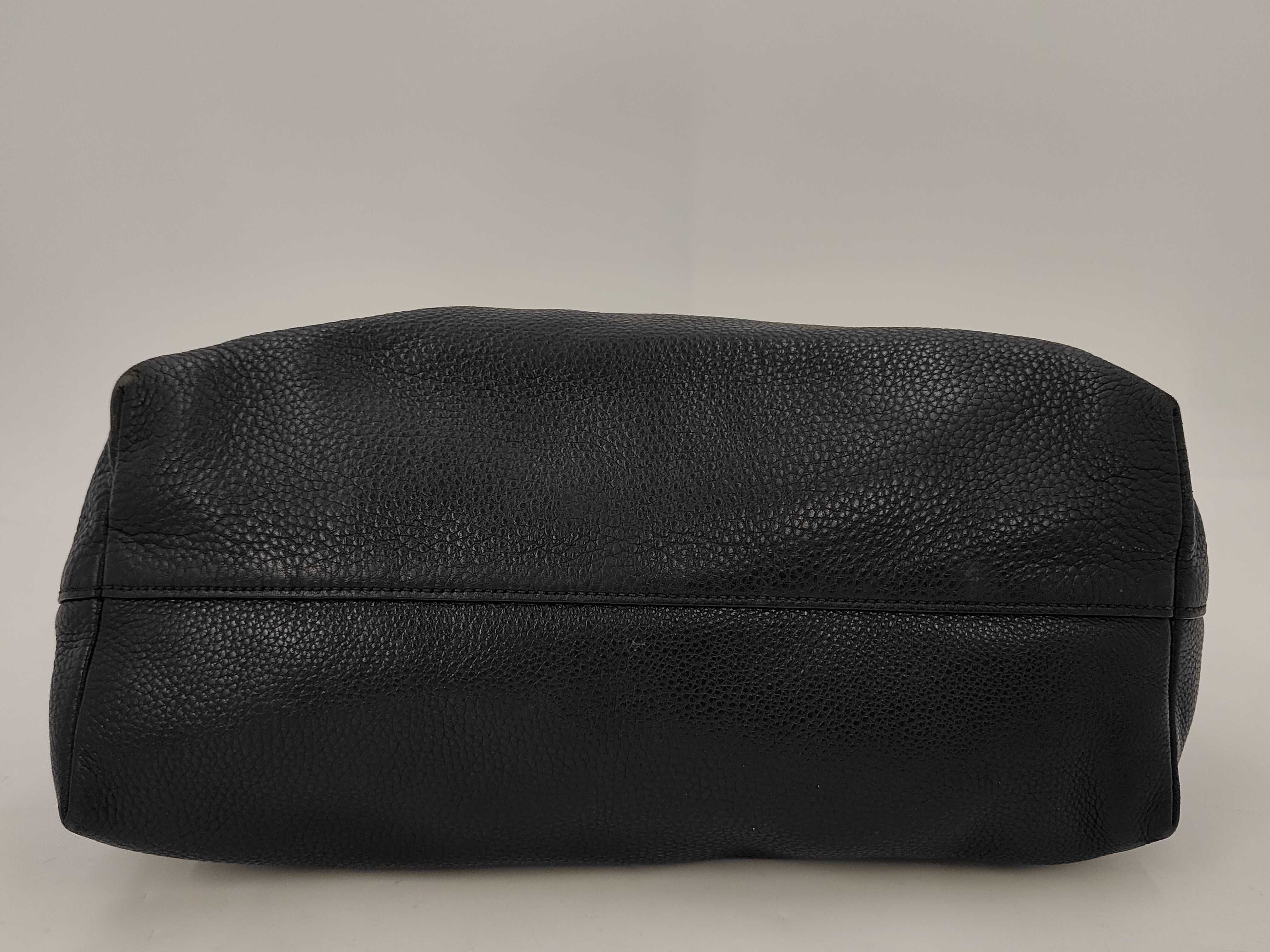 BAG LEATHER NO STRAP SHOULDER BLACK Tote Bag — view 4