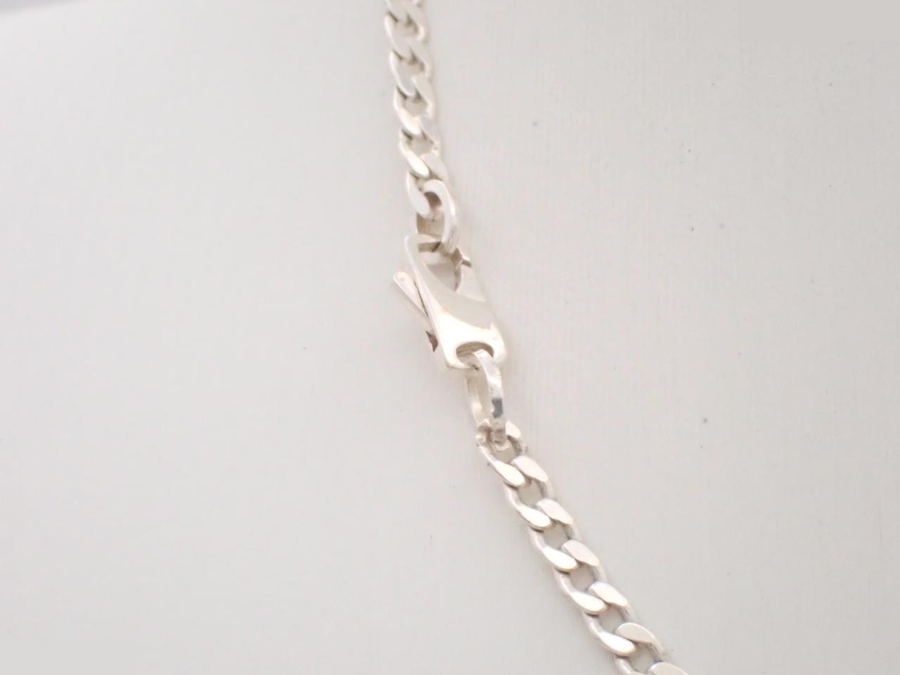 Cutout G-ring necklace, 925 sterling silver, 15.8g, neck circumference approx. 45cm — view 2