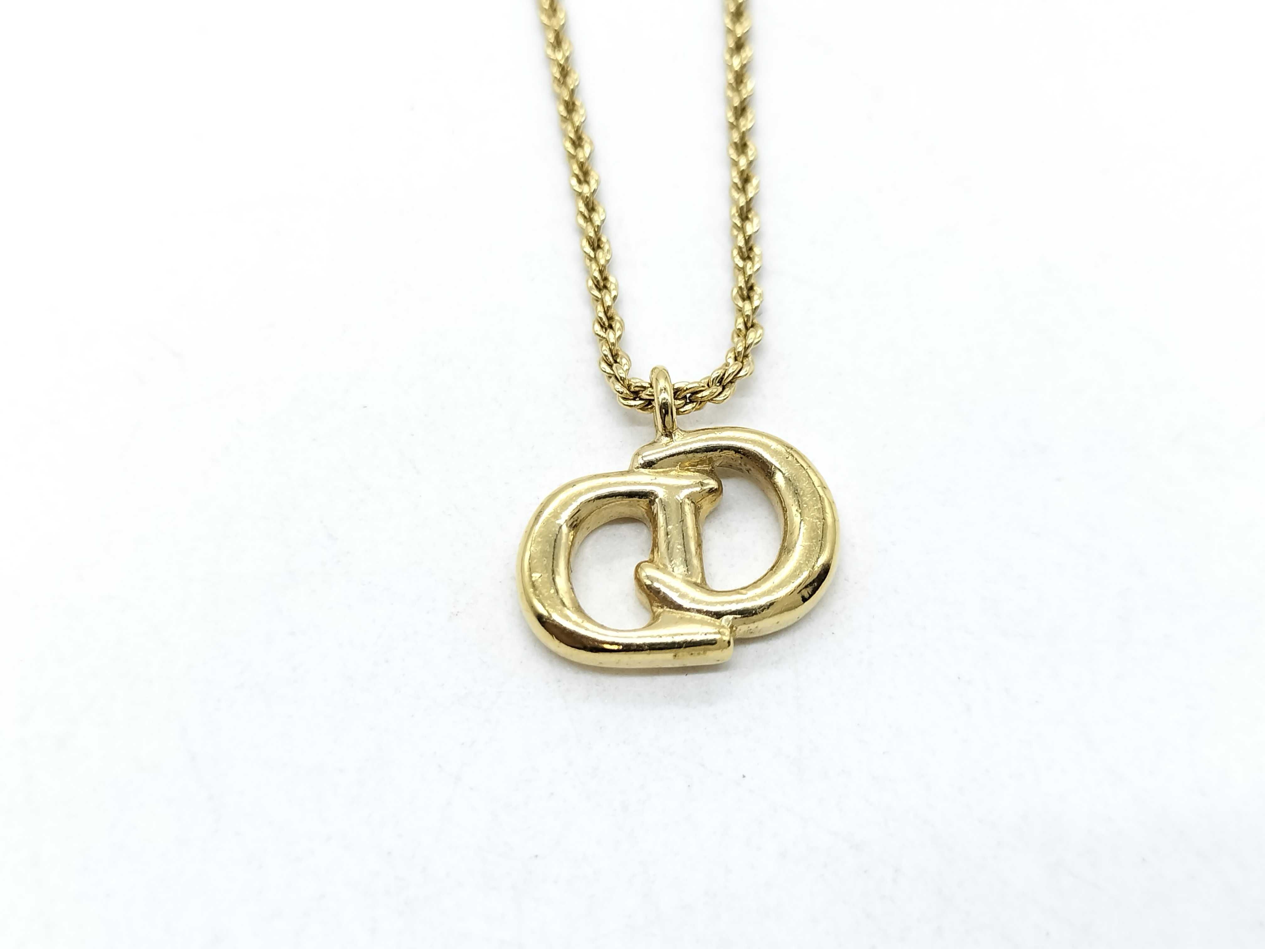 Logo Necklace Gold Necklace — view 2