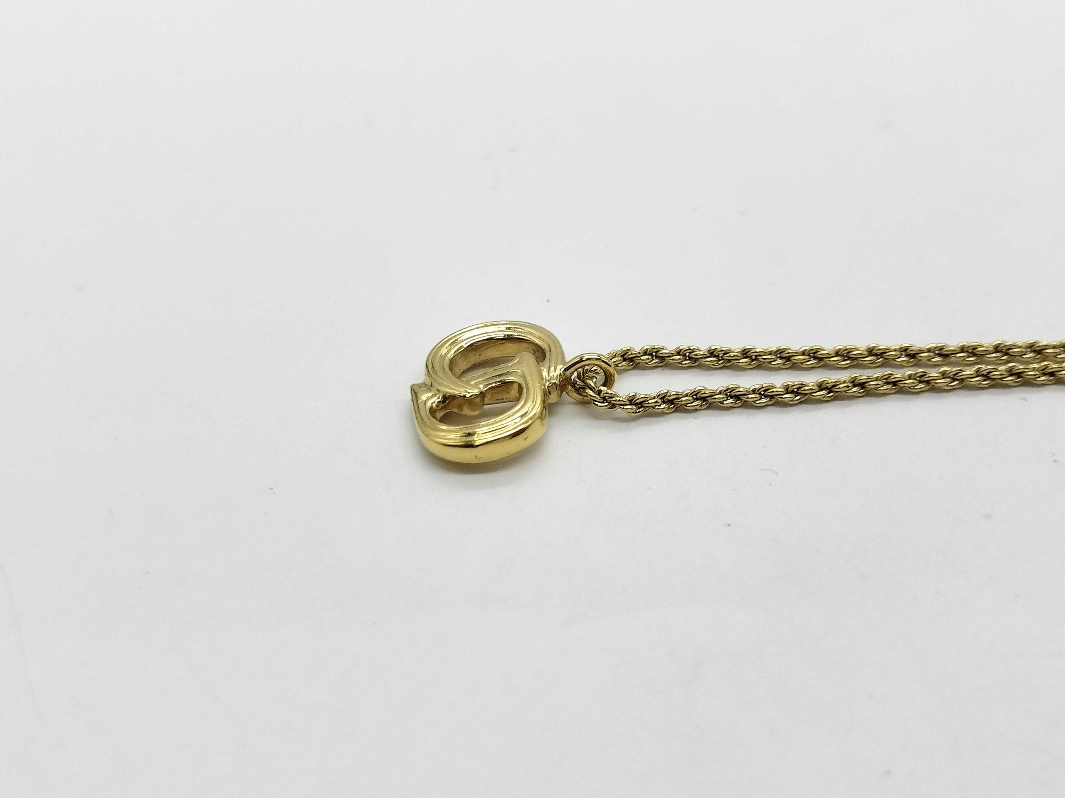 Logo Necklace Gold Necklace — view 3