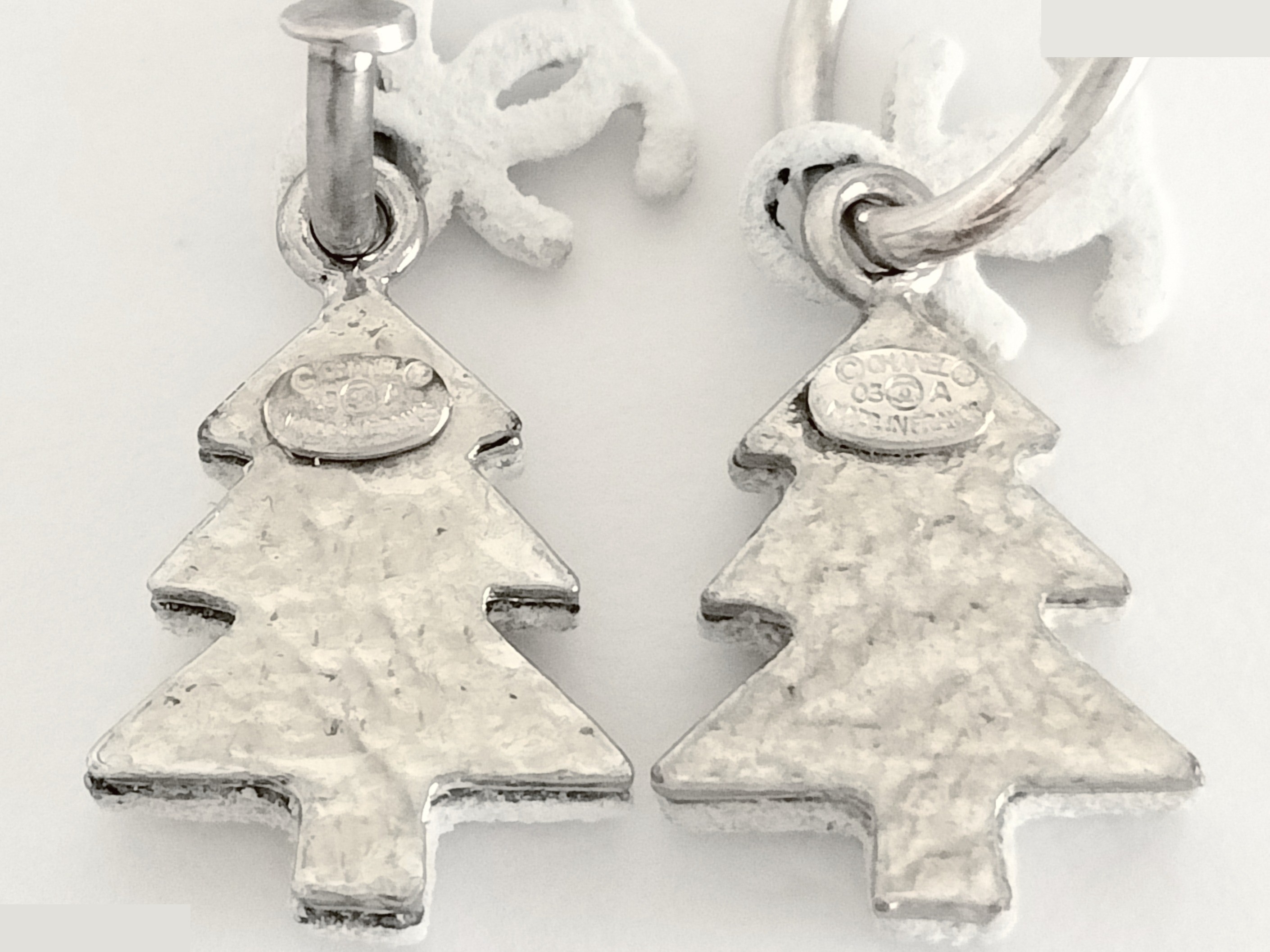 Coco Christmas Silver Earrings — view 3
