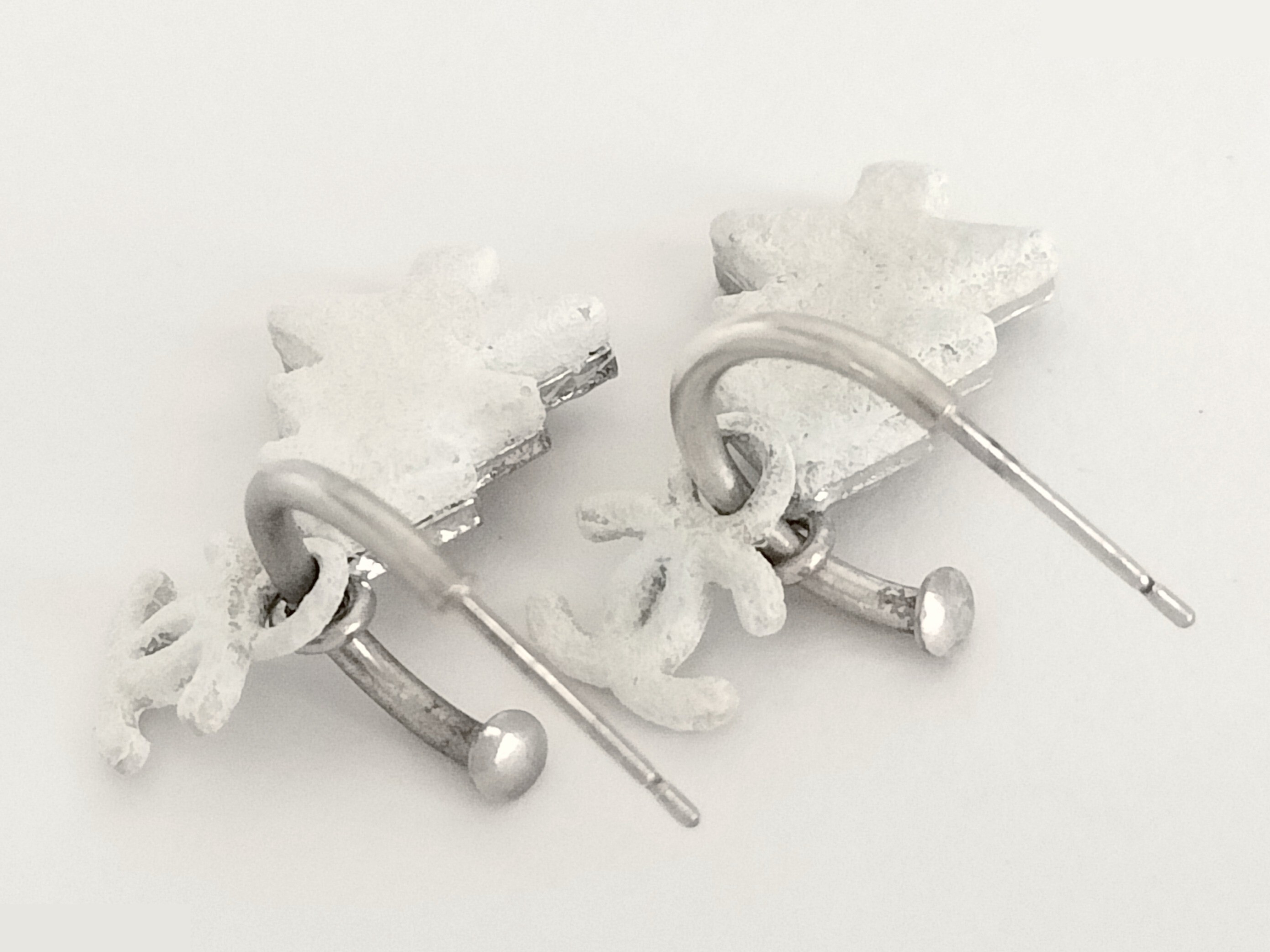 Coco Christmas Silver Earrings — view 4