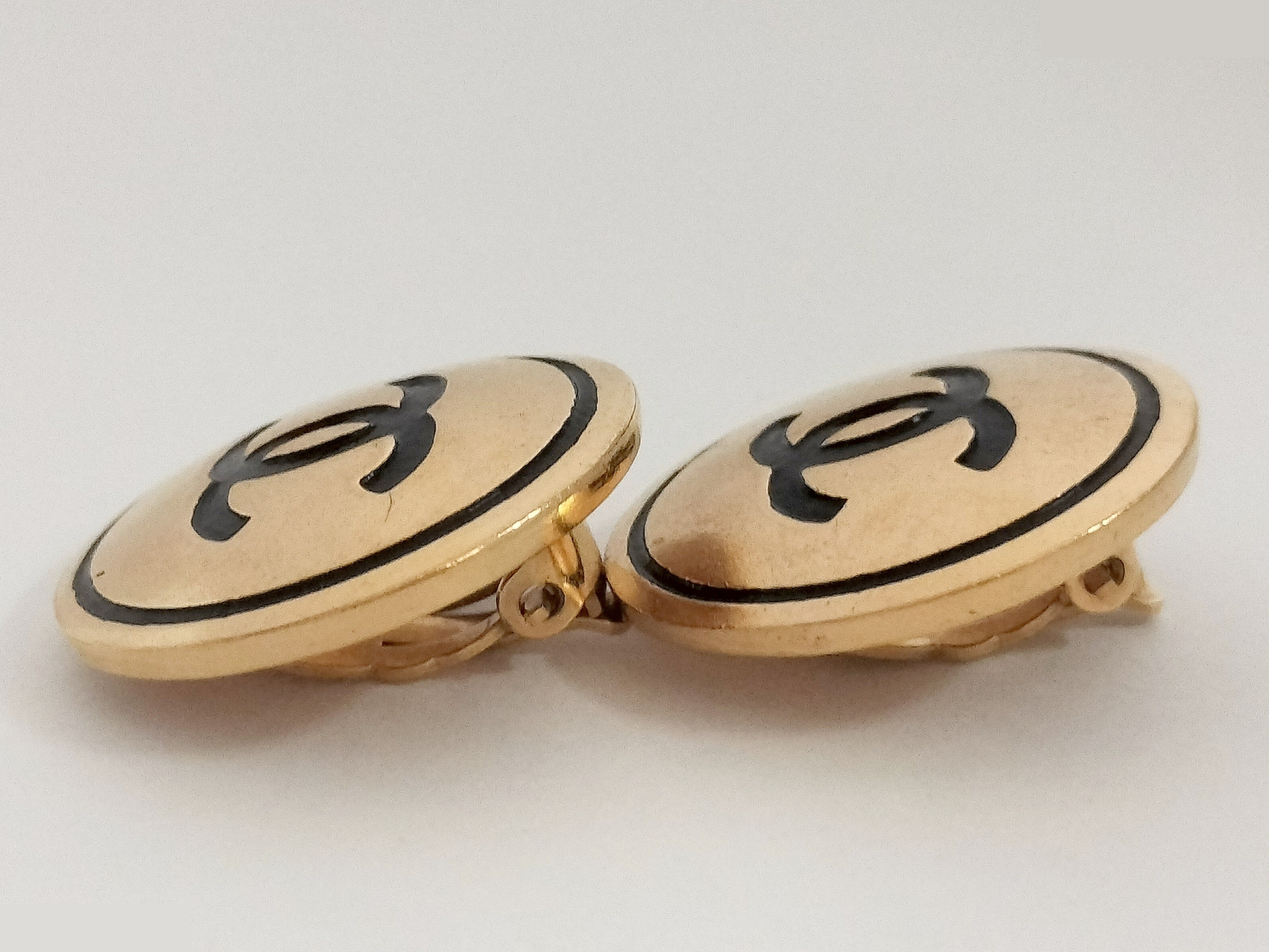 Coco black gold earrings — view 5
