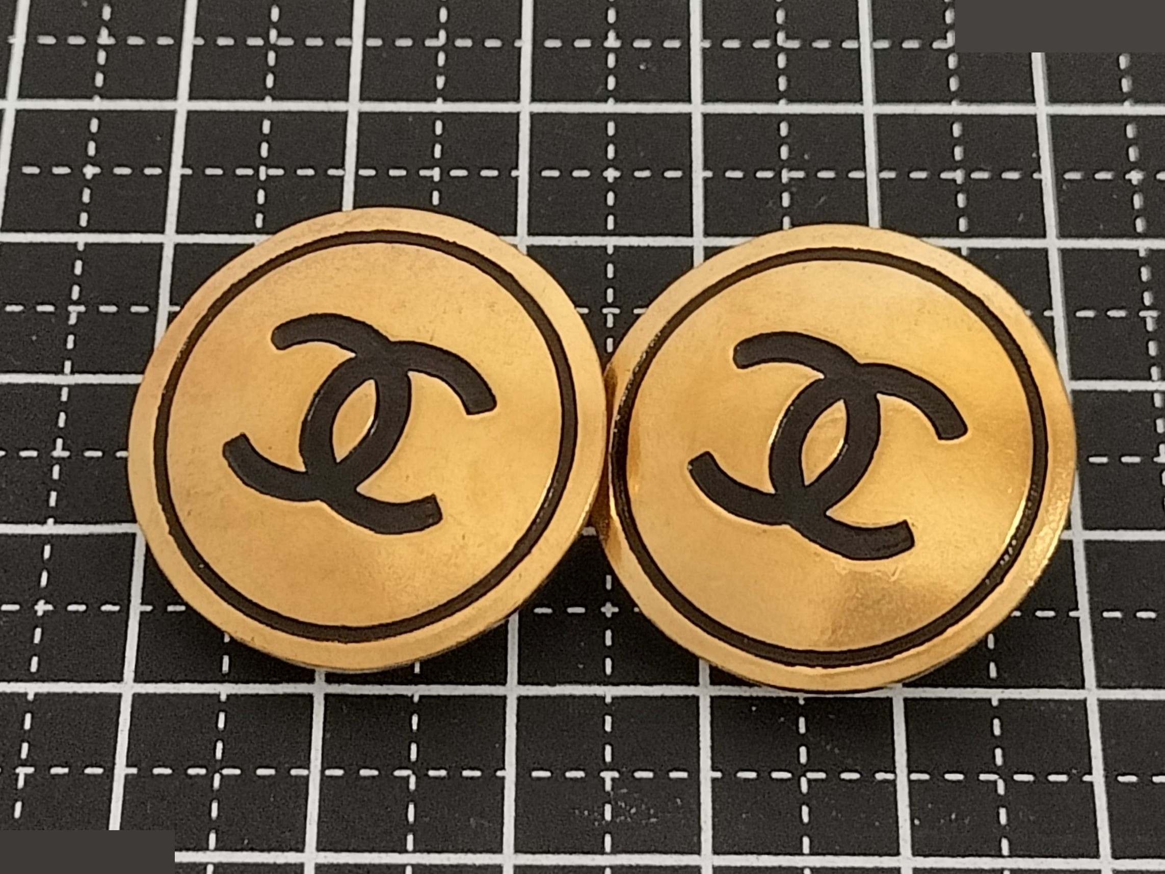 Coco black gold earrings — view 7