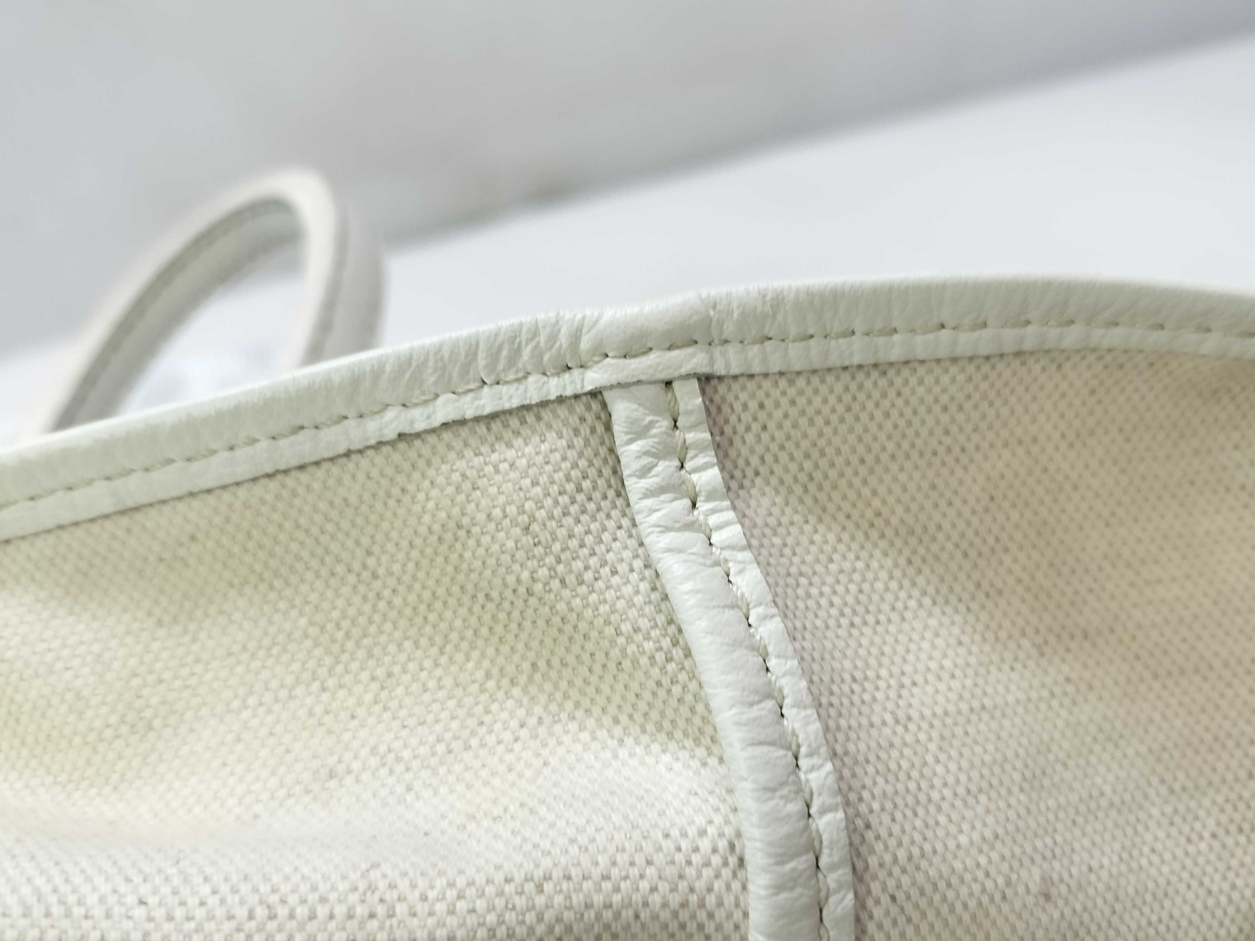 Saint Louis GM PVC x Leather Tote Bag, White Tote Bag — view 10