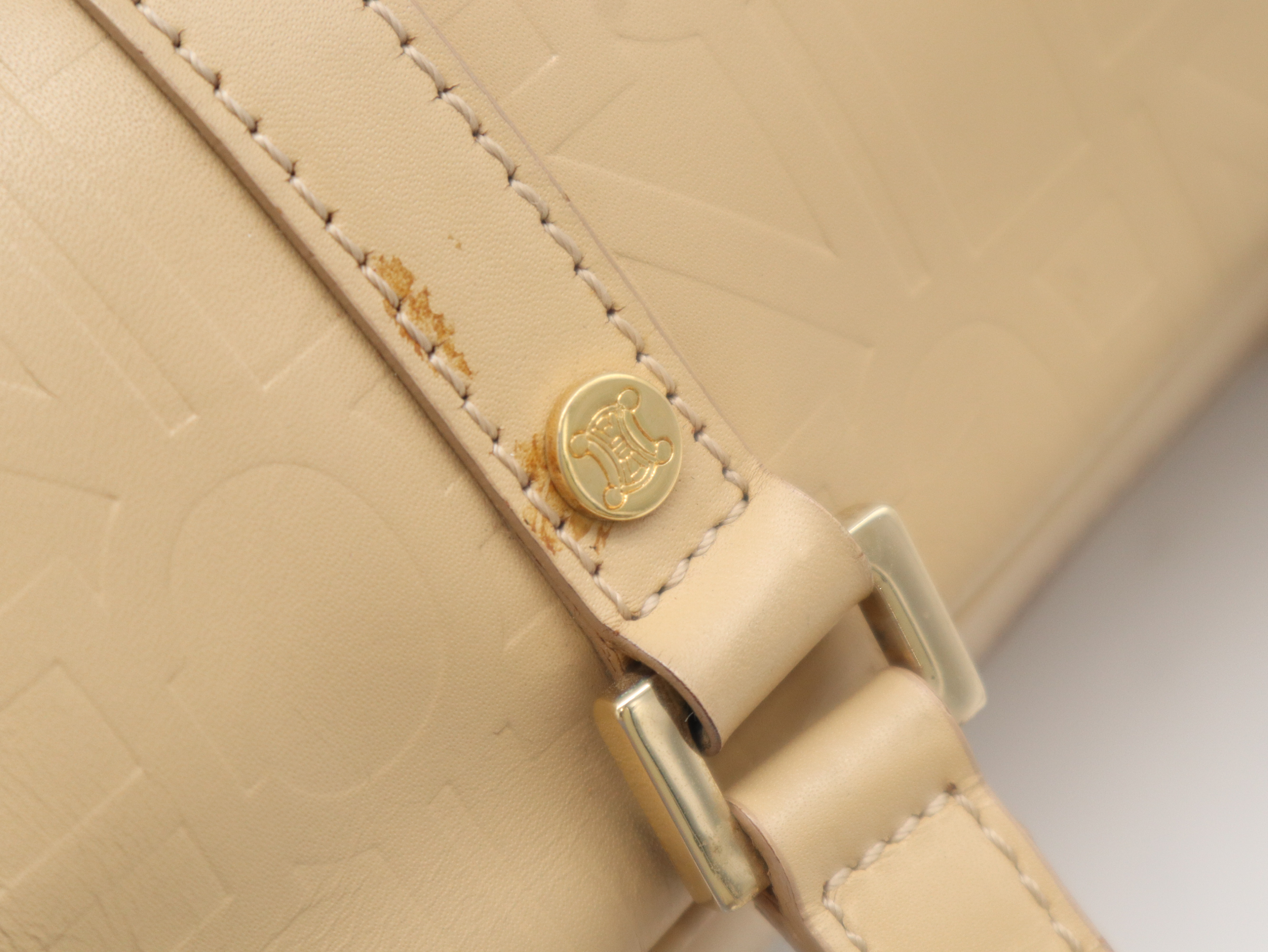 Leather Logo Embossed Handbag — view 7