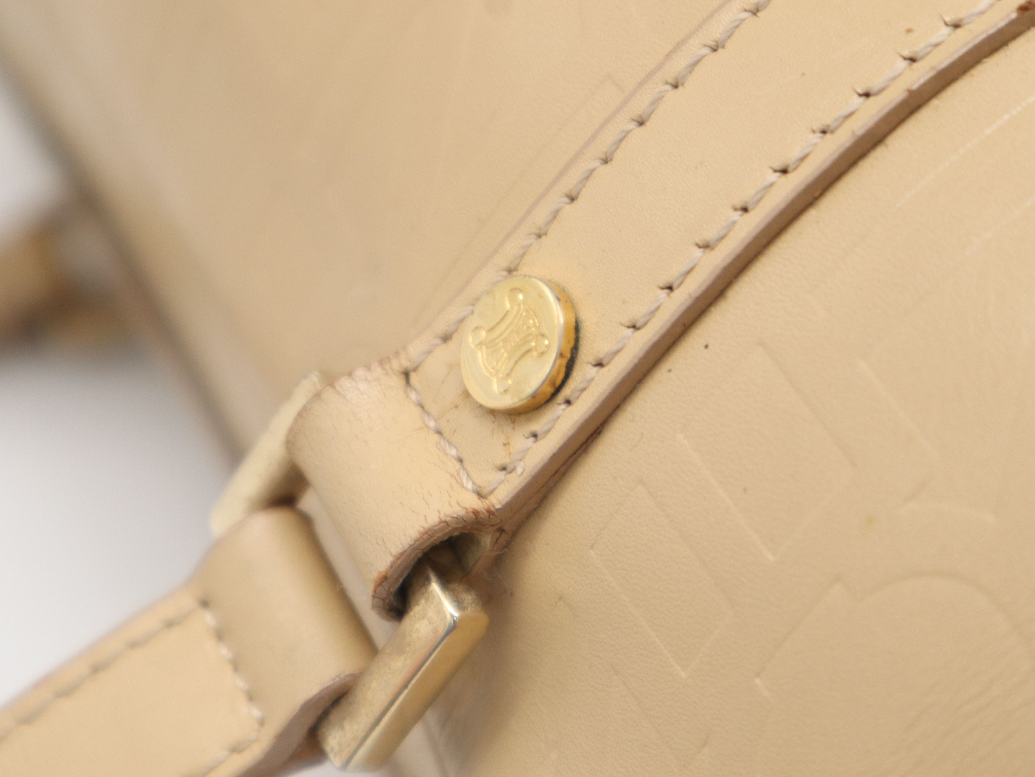 Leather Logo Embossed Handbag — view 8