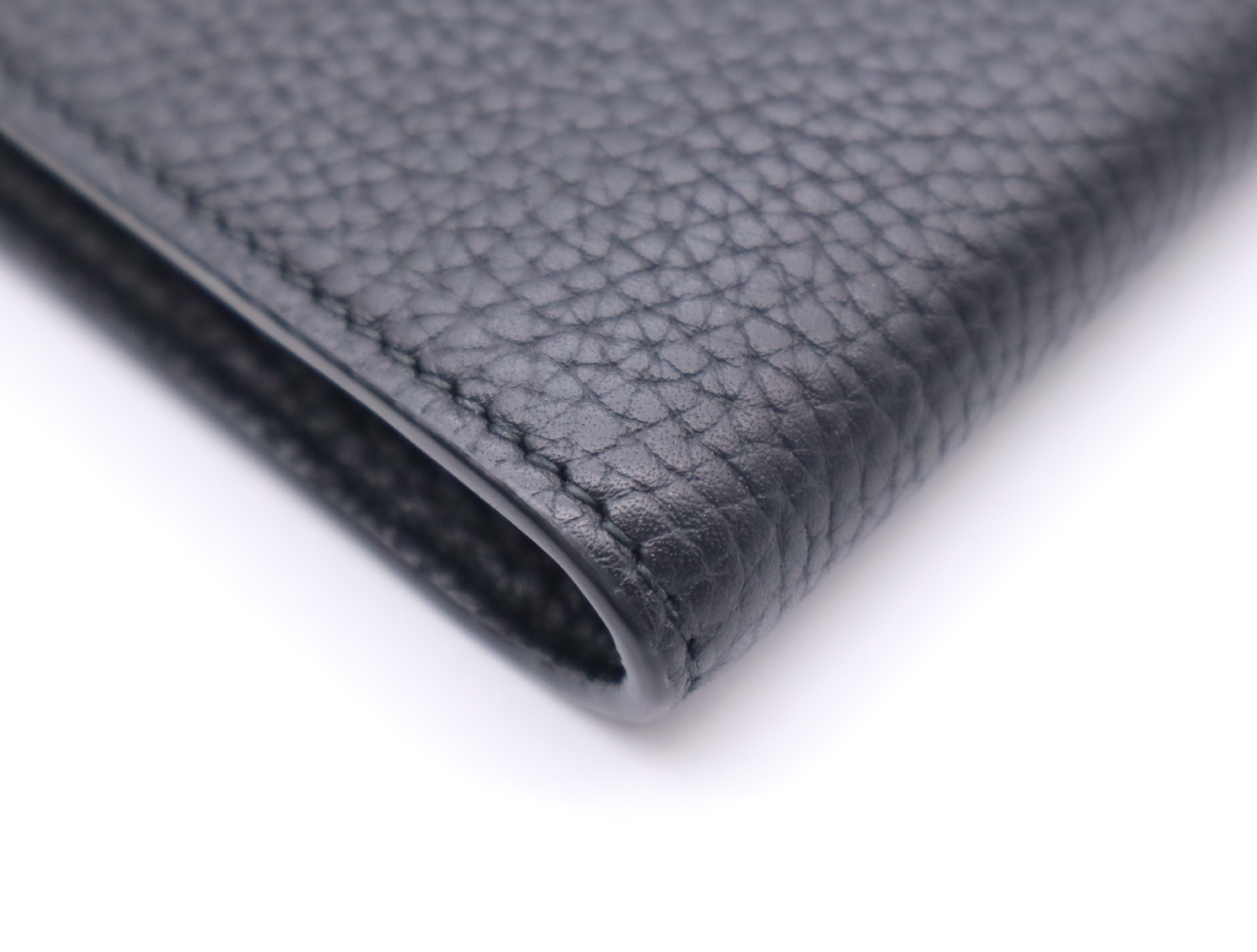 739498 Leather Double G Bamboo Medium Wallet Black — view 6
