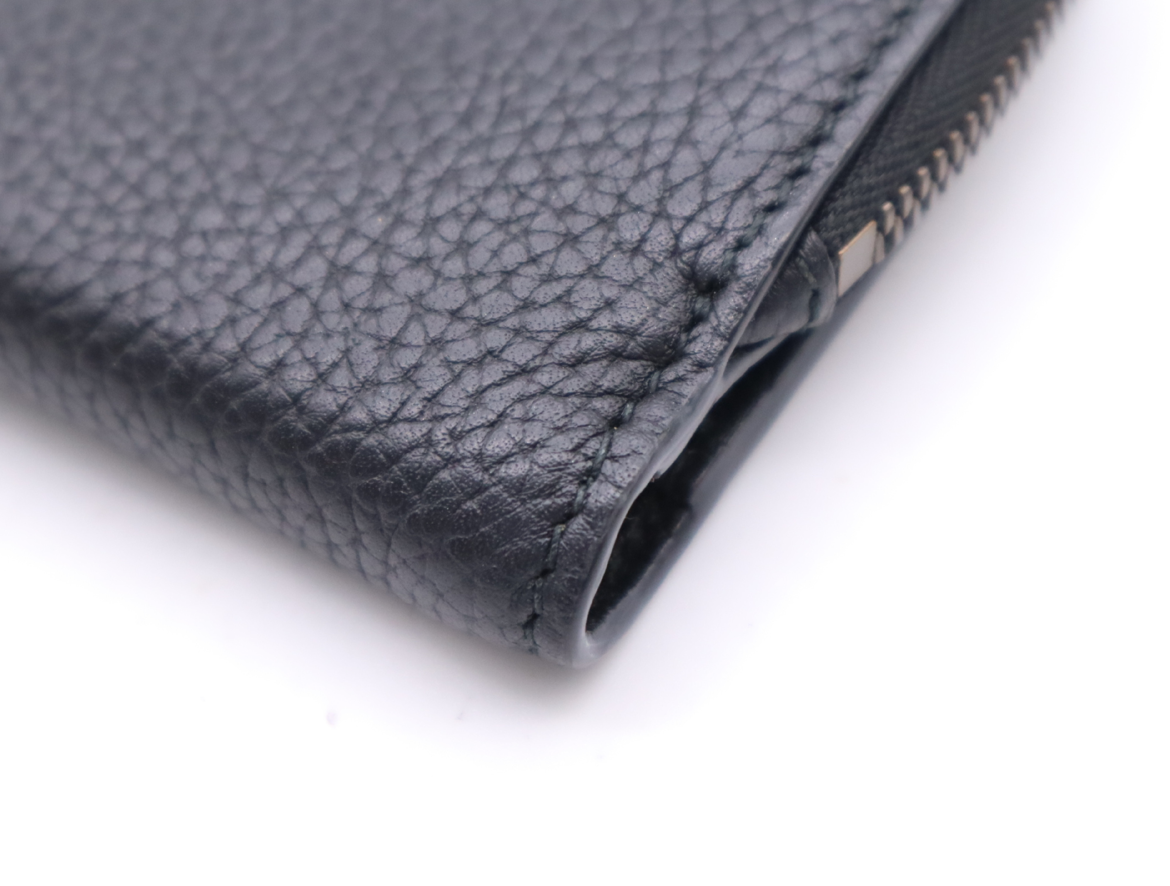739498 Leather Double G Bamboo Medium Wallet Black — view 7