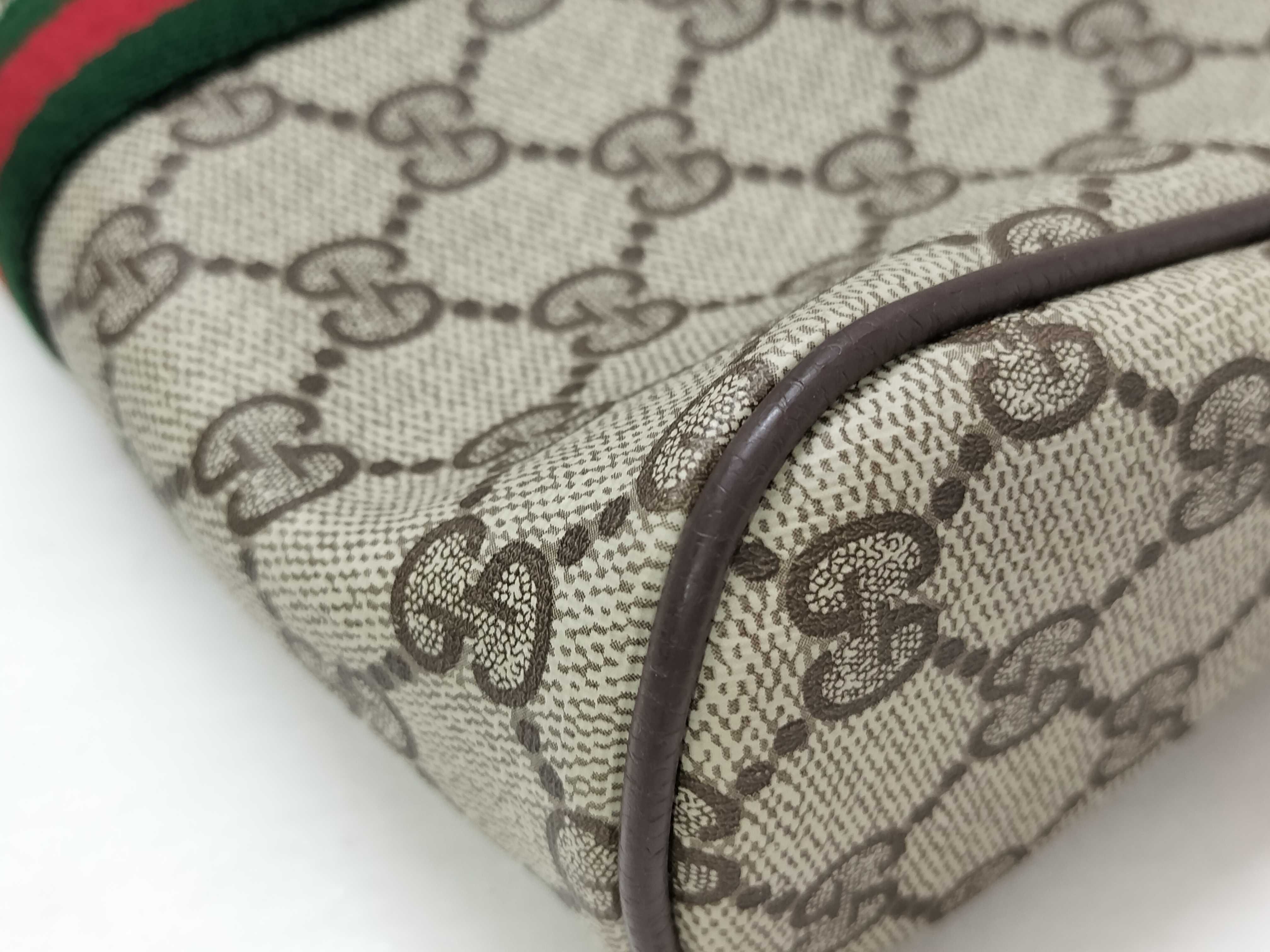 GG Supreme Gucci GG pattern clutch bag, Sherry line, second bag — view 4