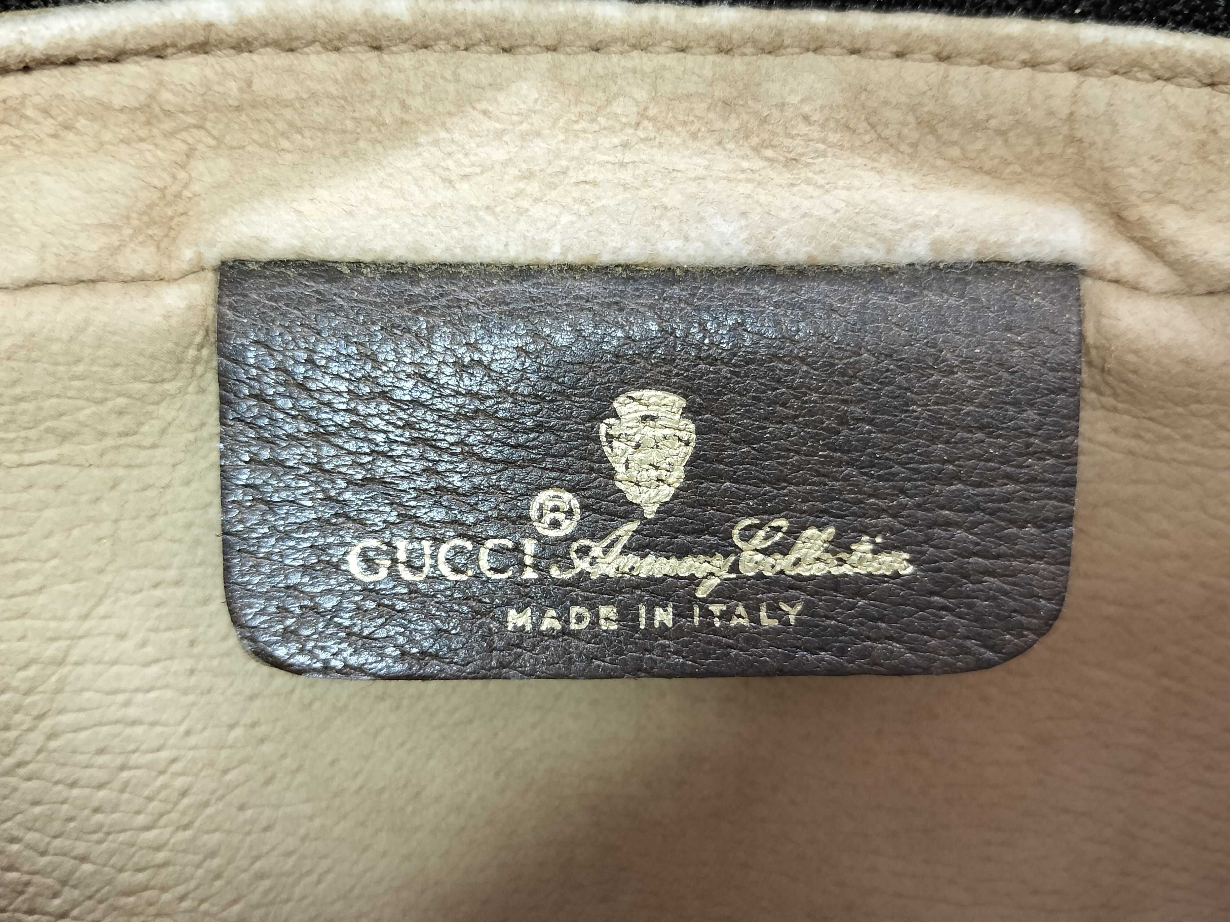 GG Supreme Gucci GG pattern clutch bag, Sherry line, second bag — view 6