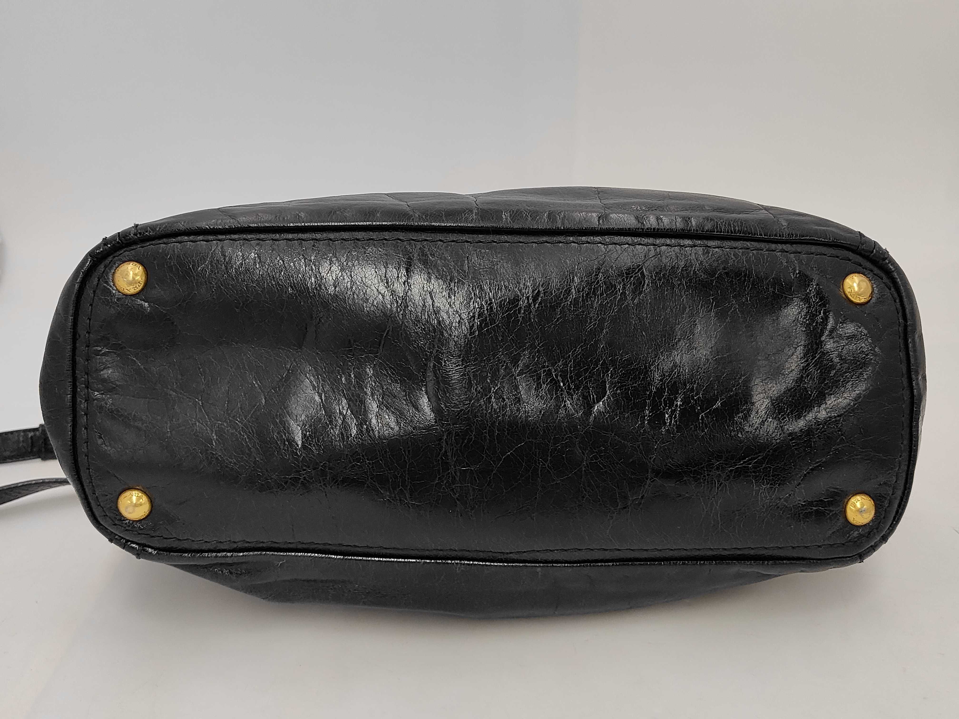 Vitello Shine Tote Shoulder Bag Black BN2151 Handbag — view 4
