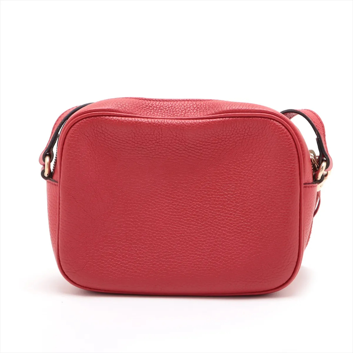 Soho Leather Chain Shoulder Bag Red 308364 — view 2