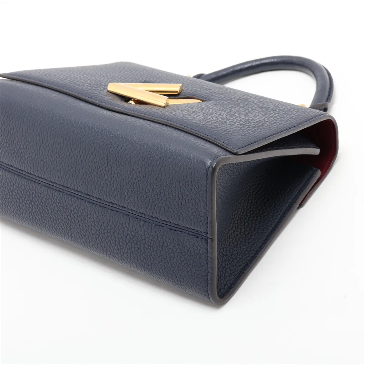LV Logo Twist One Handle PM - Serial Number Unknown, Navy — view 3
