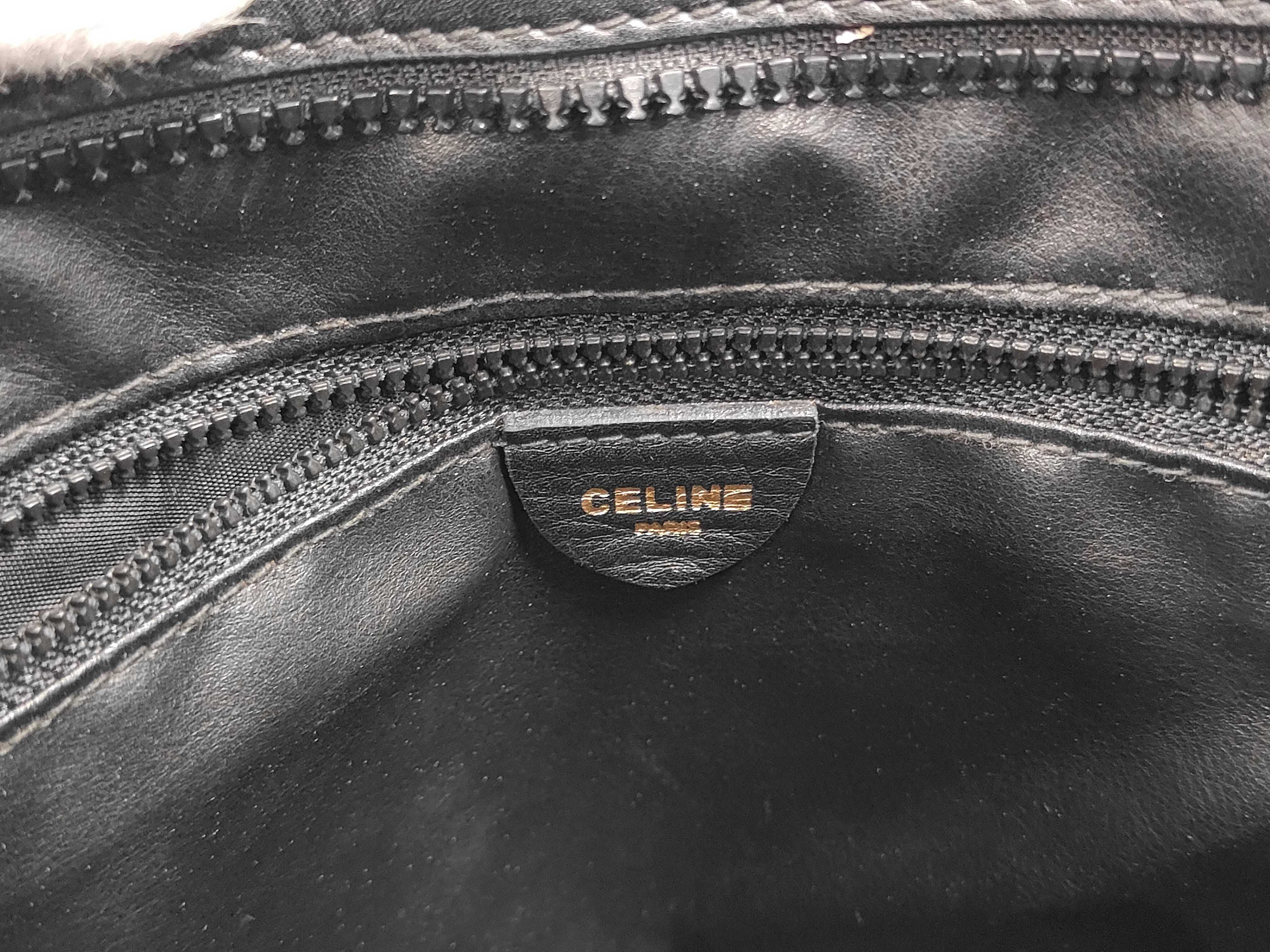 Leather Tote Bag, Black, Brown Tote Bag — view 9