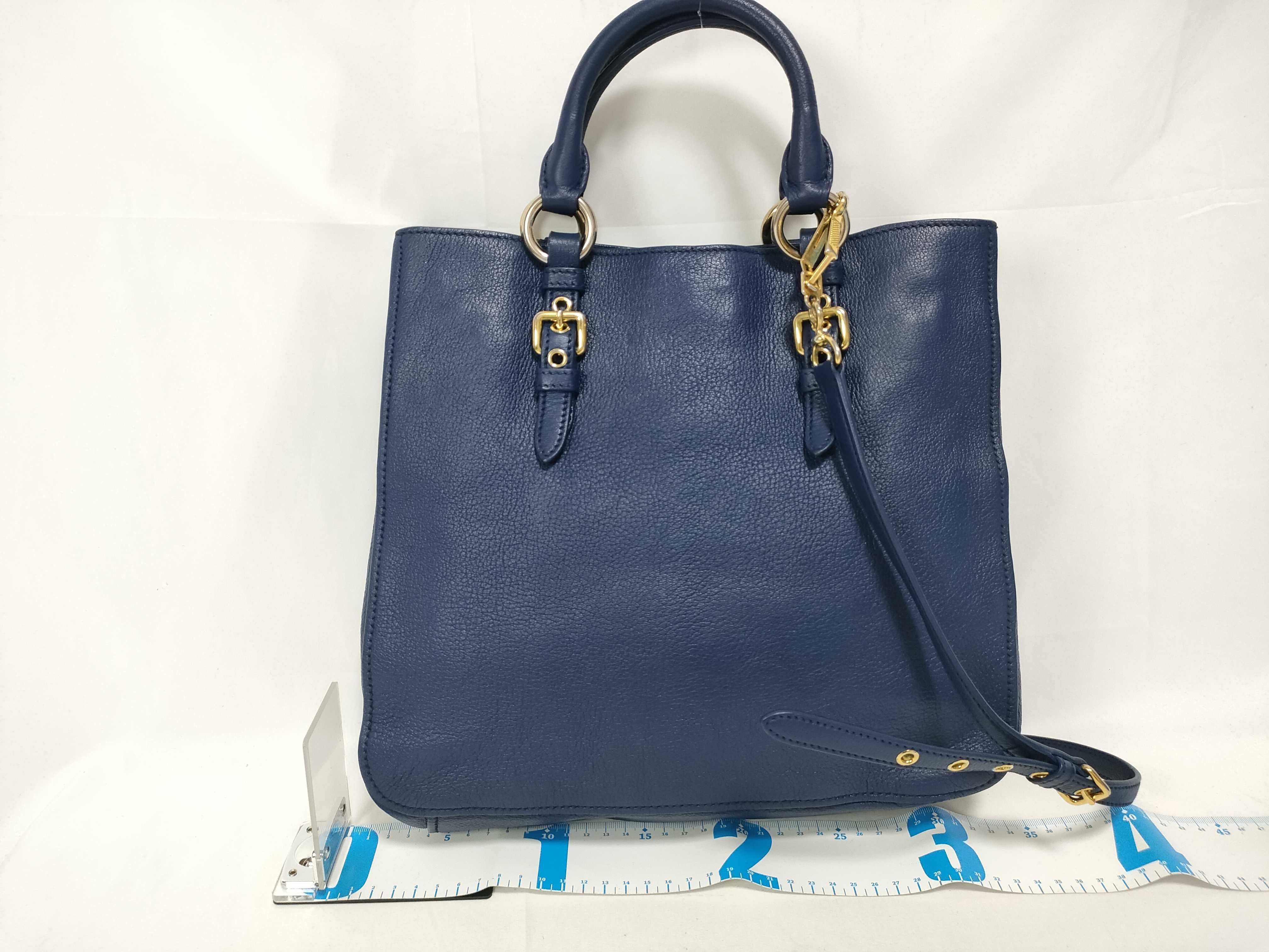 2-way handbag, blue handbag — view 2