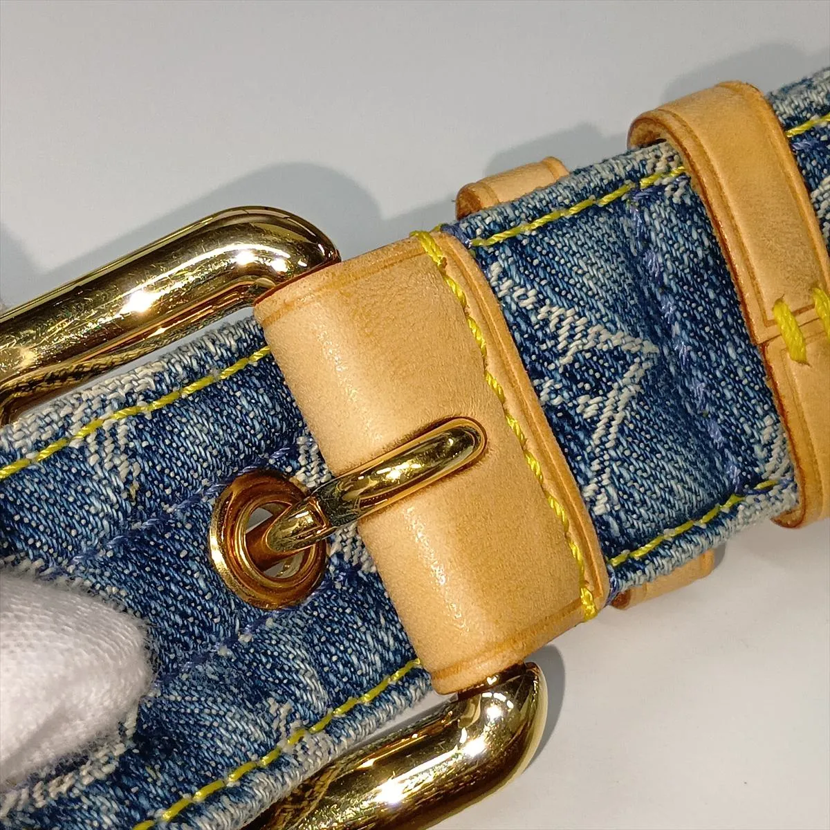 Monogram Denim Bum Bag M95347 SR0047 Blue — view 12