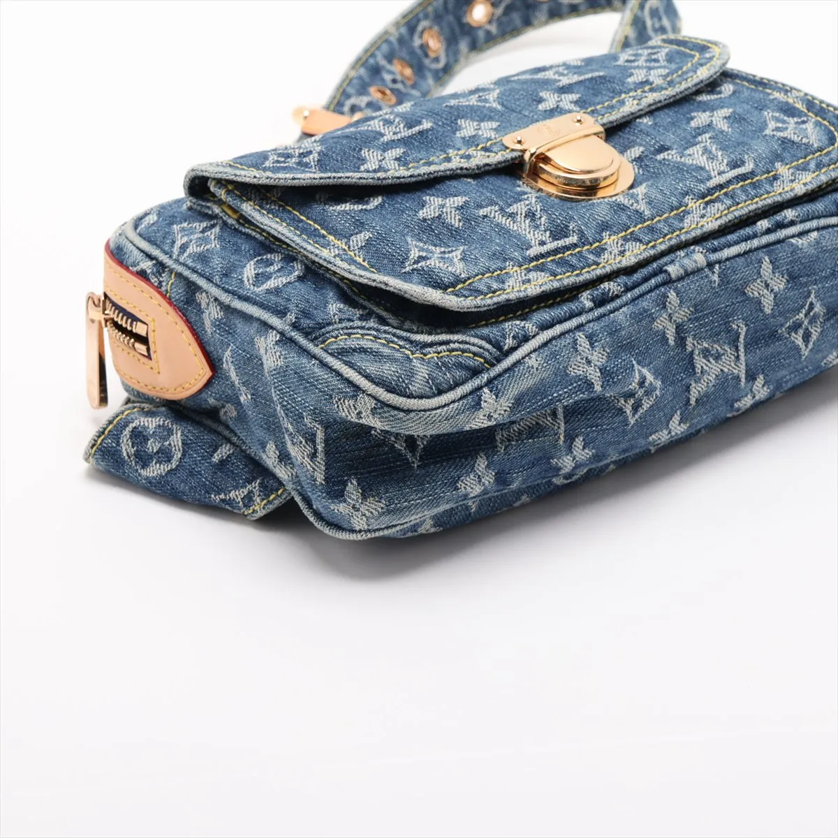 Monogram Denim Bum Bag M95347 SR0047 Blue — view 4