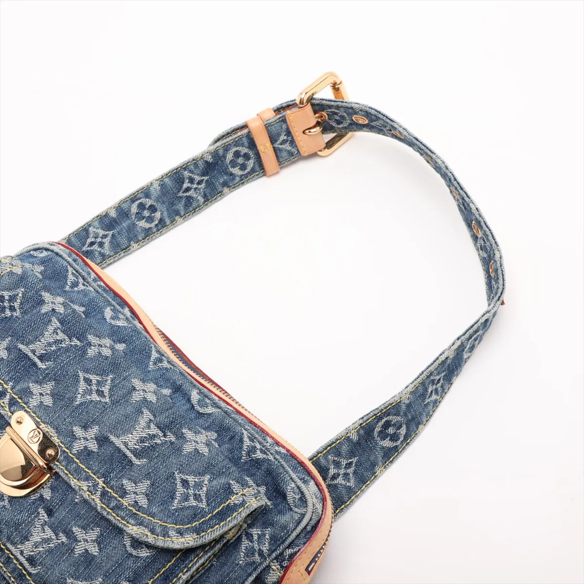 Monogram Denim Bum Bag M95347 SR0047 Blue — view 5