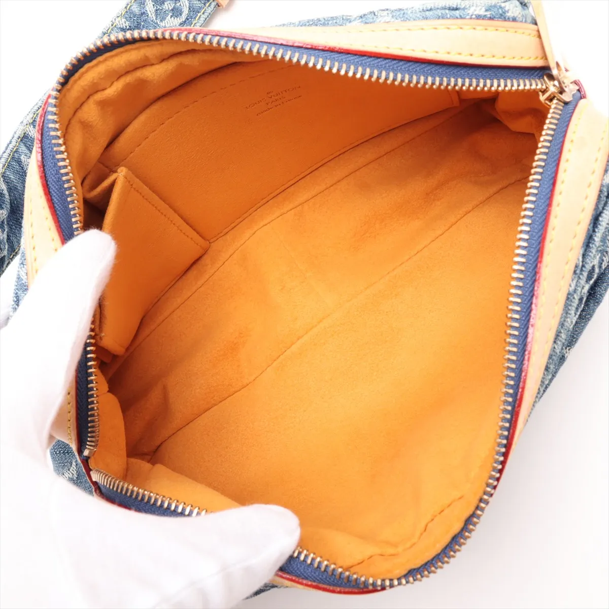 Monogram Denim Bum Bag M95347 SR0047 Blue — view 6