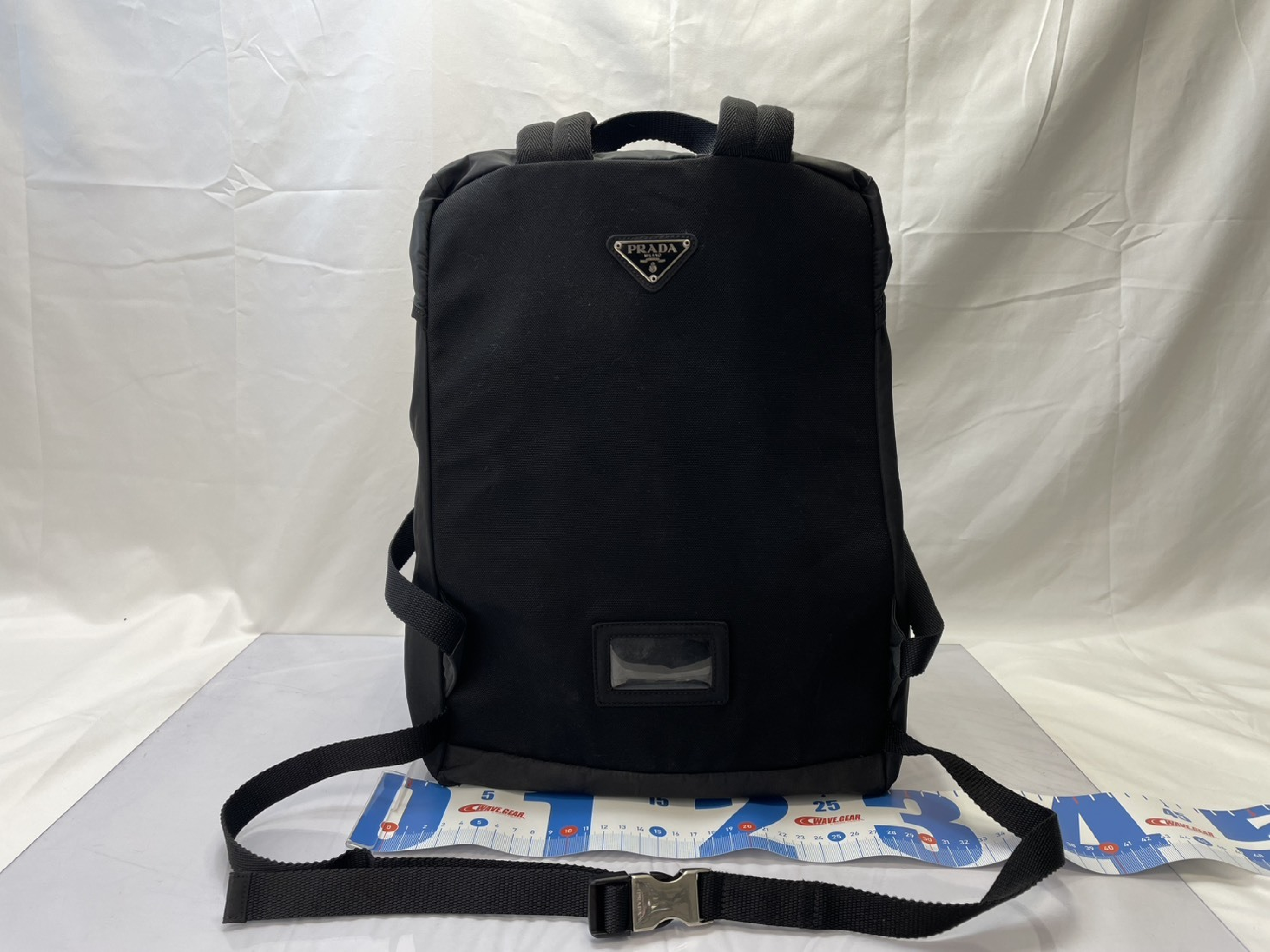Backpack, Prada Backpack V135 Black Rucksack — view 2