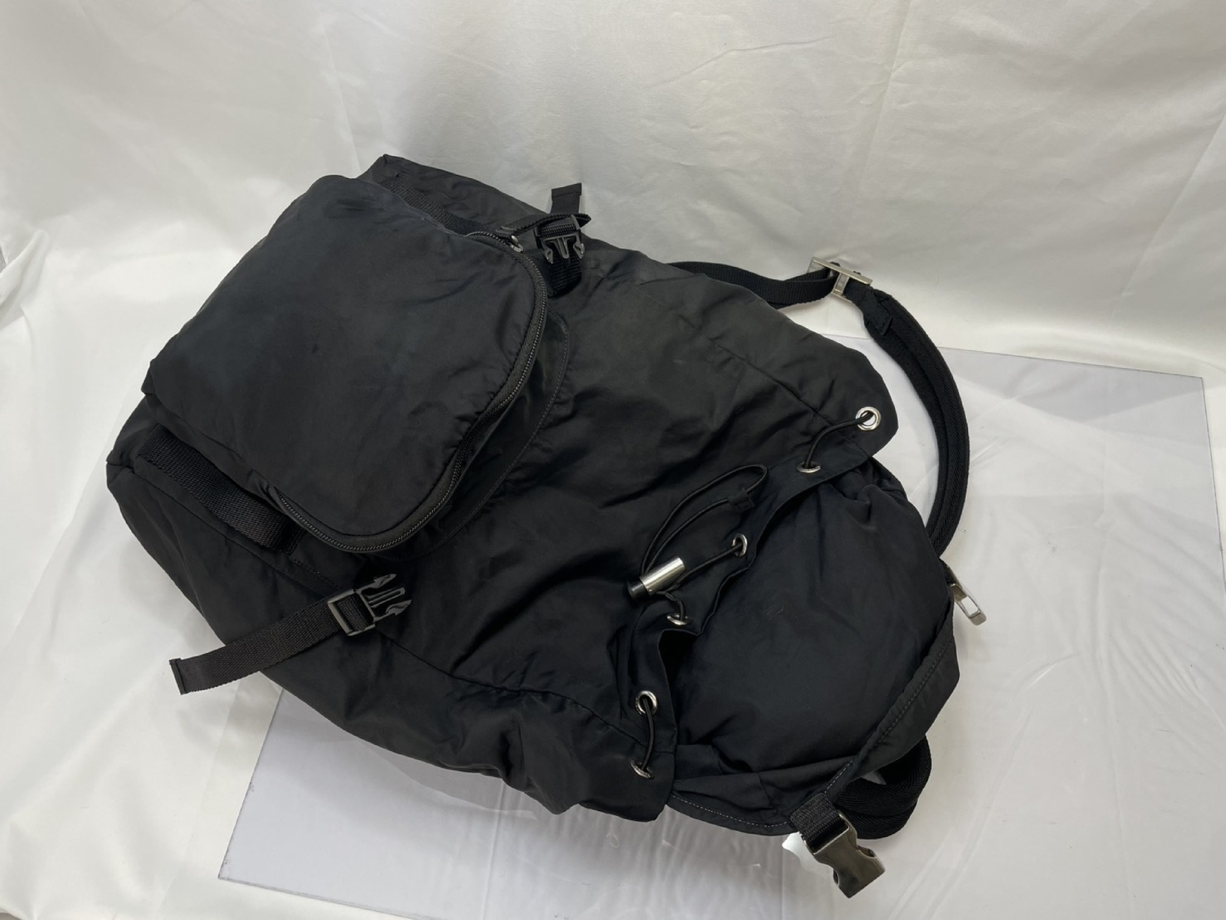 Backpack, Prada Backpack V135 Black Rucksack — view 11