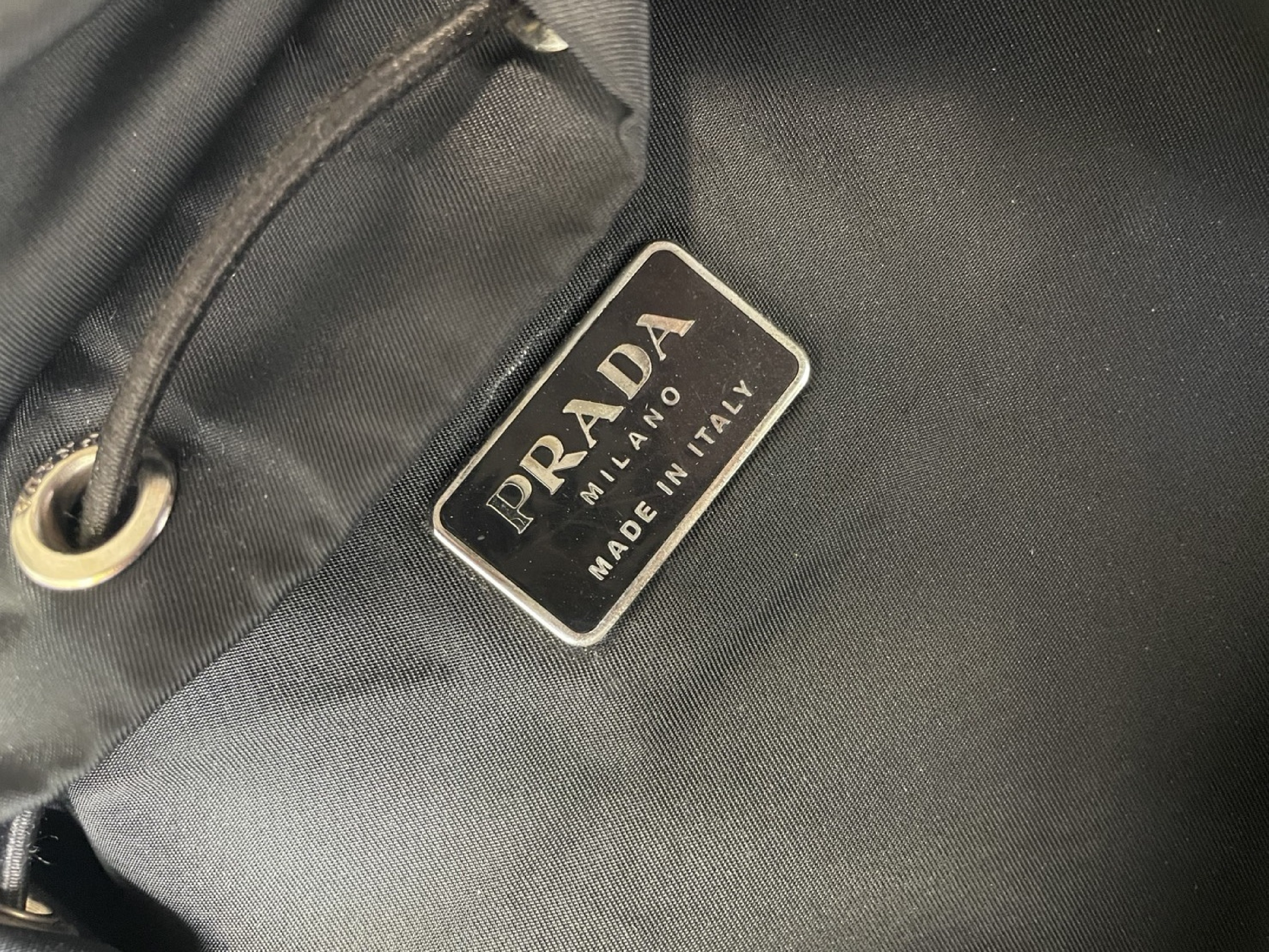 Backpack, Prada Backpack V135 Black Rucksack — view 15