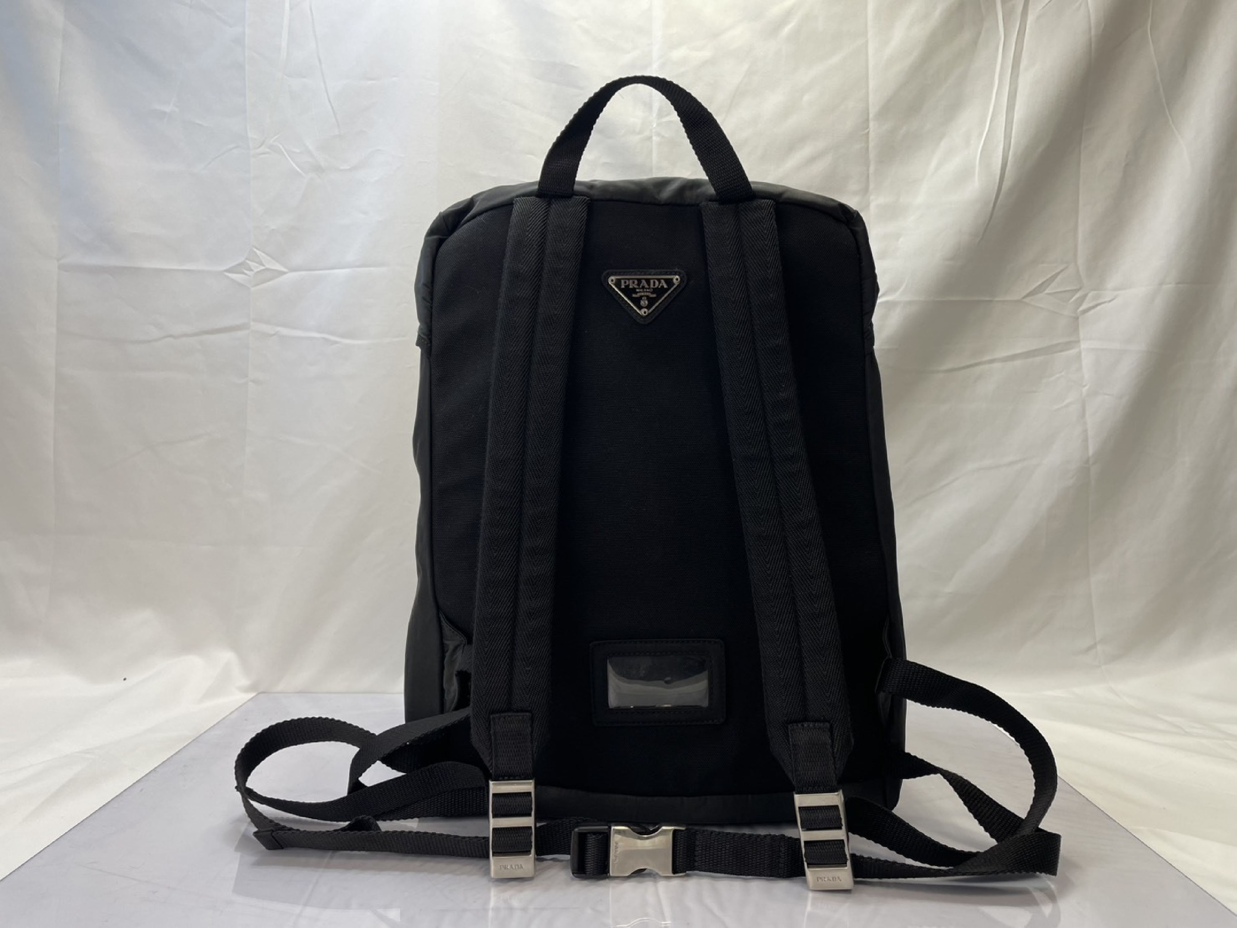 Backpack, Prada Backpack V135 Black Rucksack — view 3