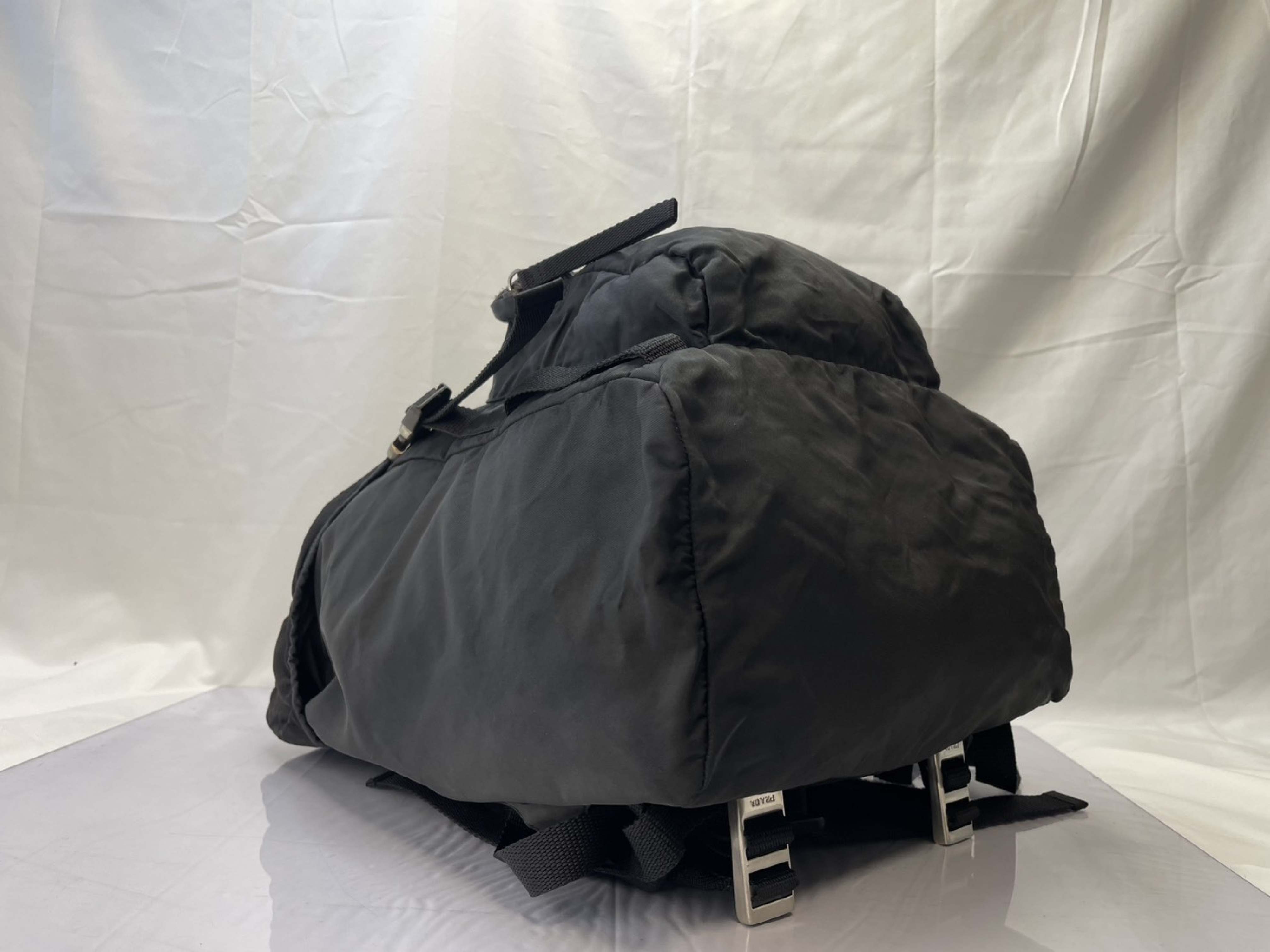 Backpack, Prada Backpack V135 Black Rucksack — view 8