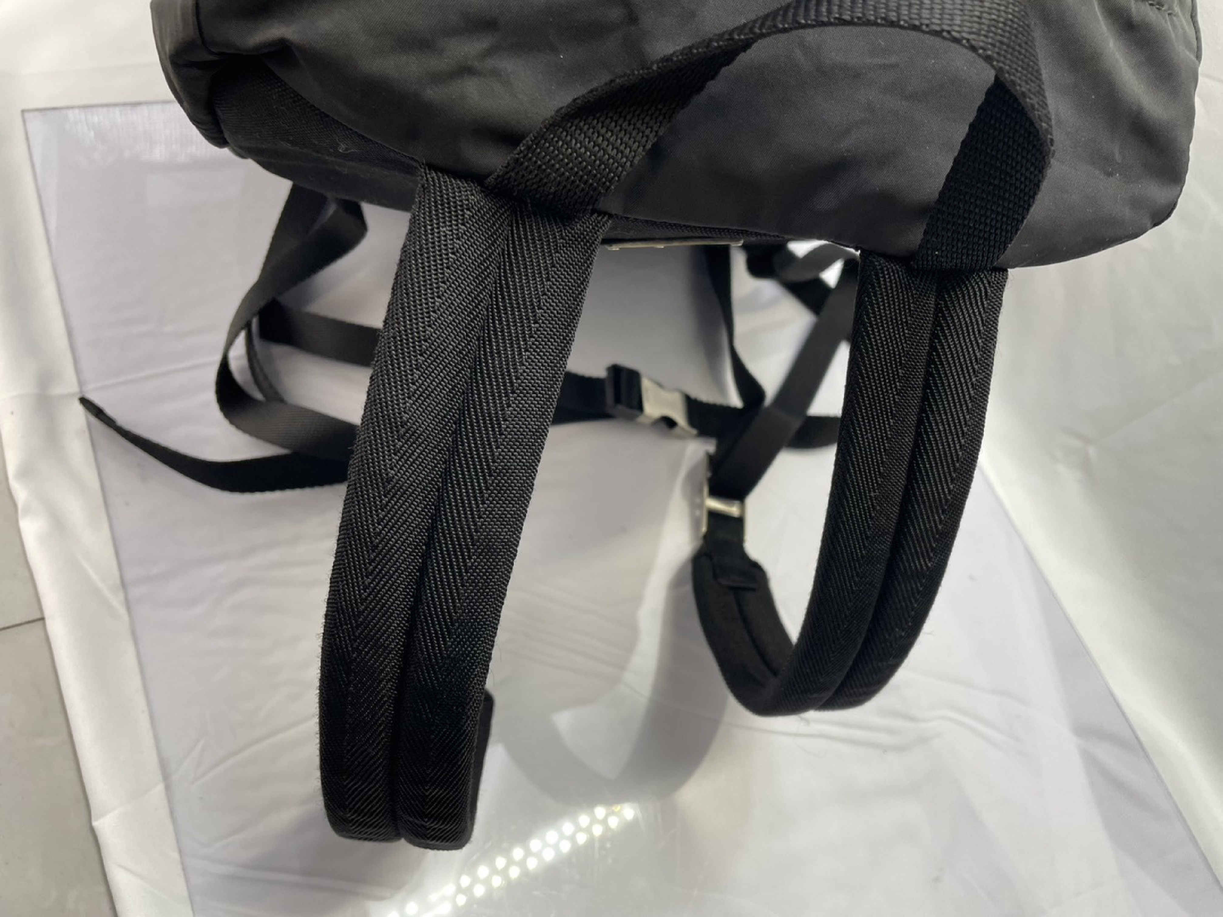 Backpack, Prada Backpack V135 Black Rucksack — view 10