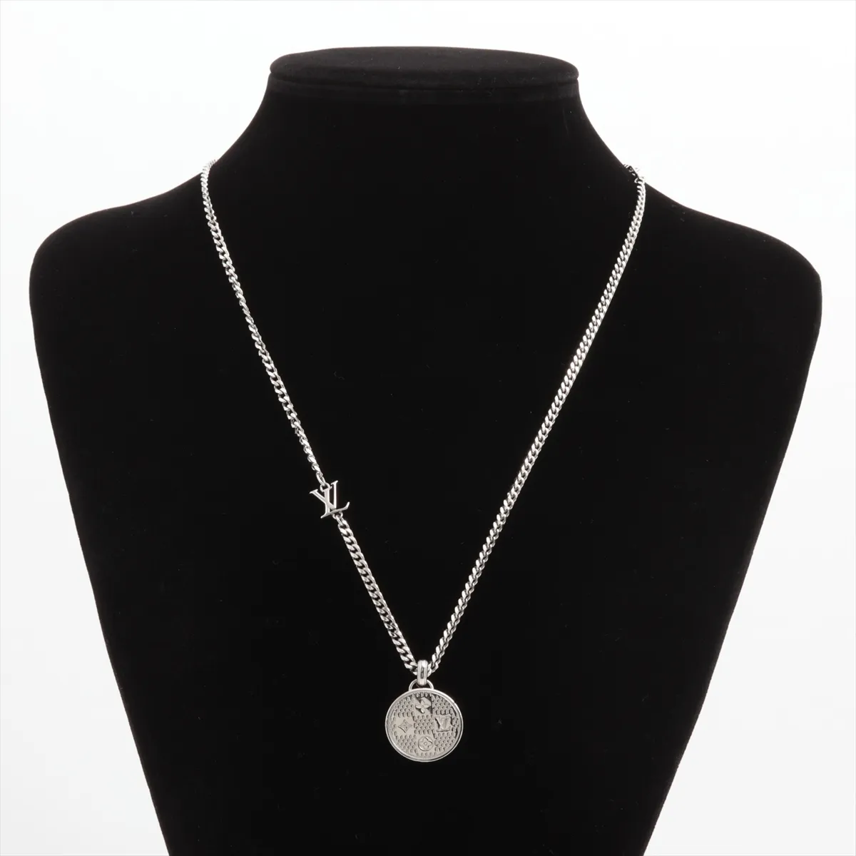 M02446 Damier Table LE4265 Necklace GP Silver — view 5