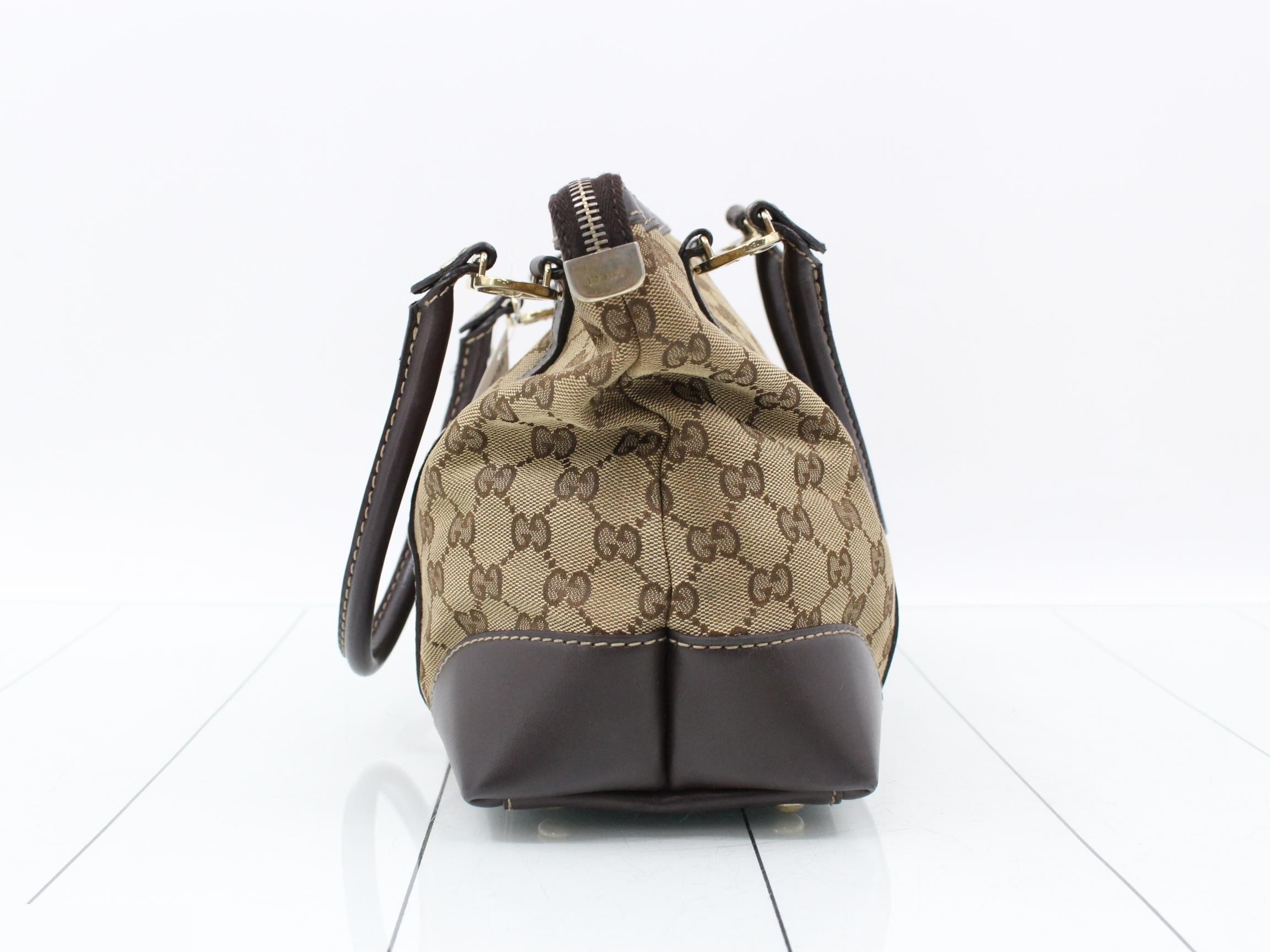 GG Canvas Tote Bag - Monogram Heart - Brown — view 3